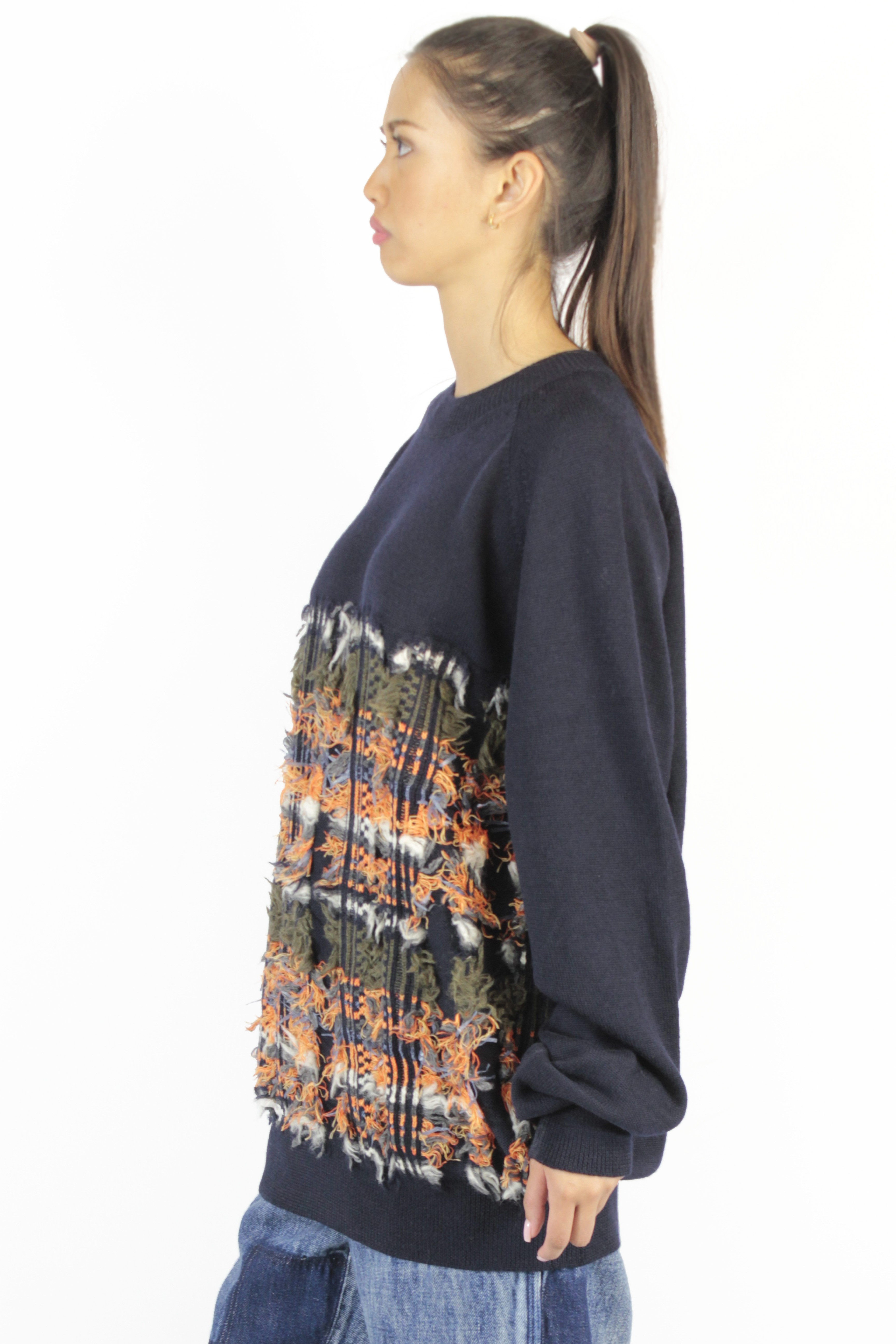 Yohji Yamamoto MAGLIE Raglan lattice Jumper