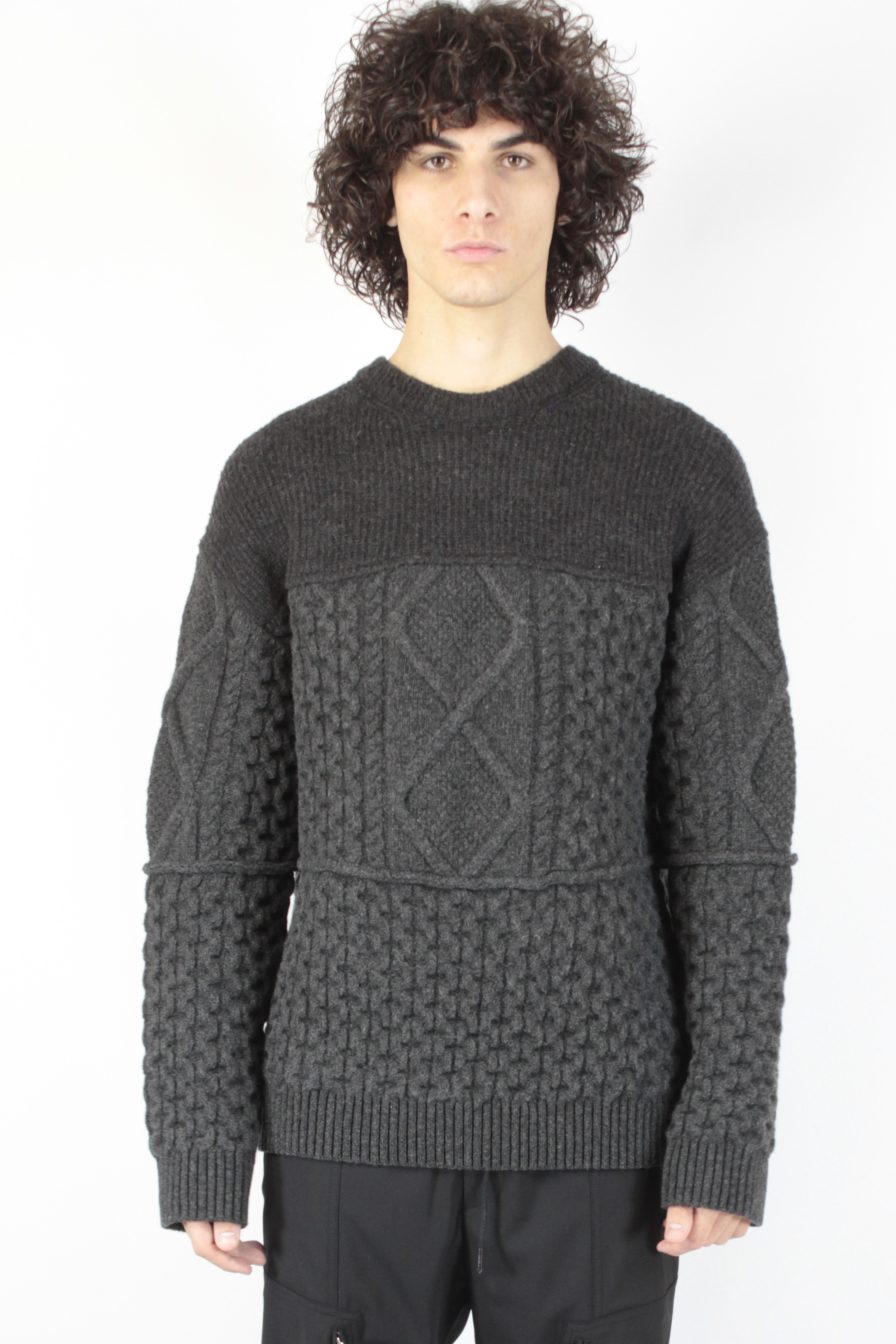 Juun. J セーター Ls Worked Sweater