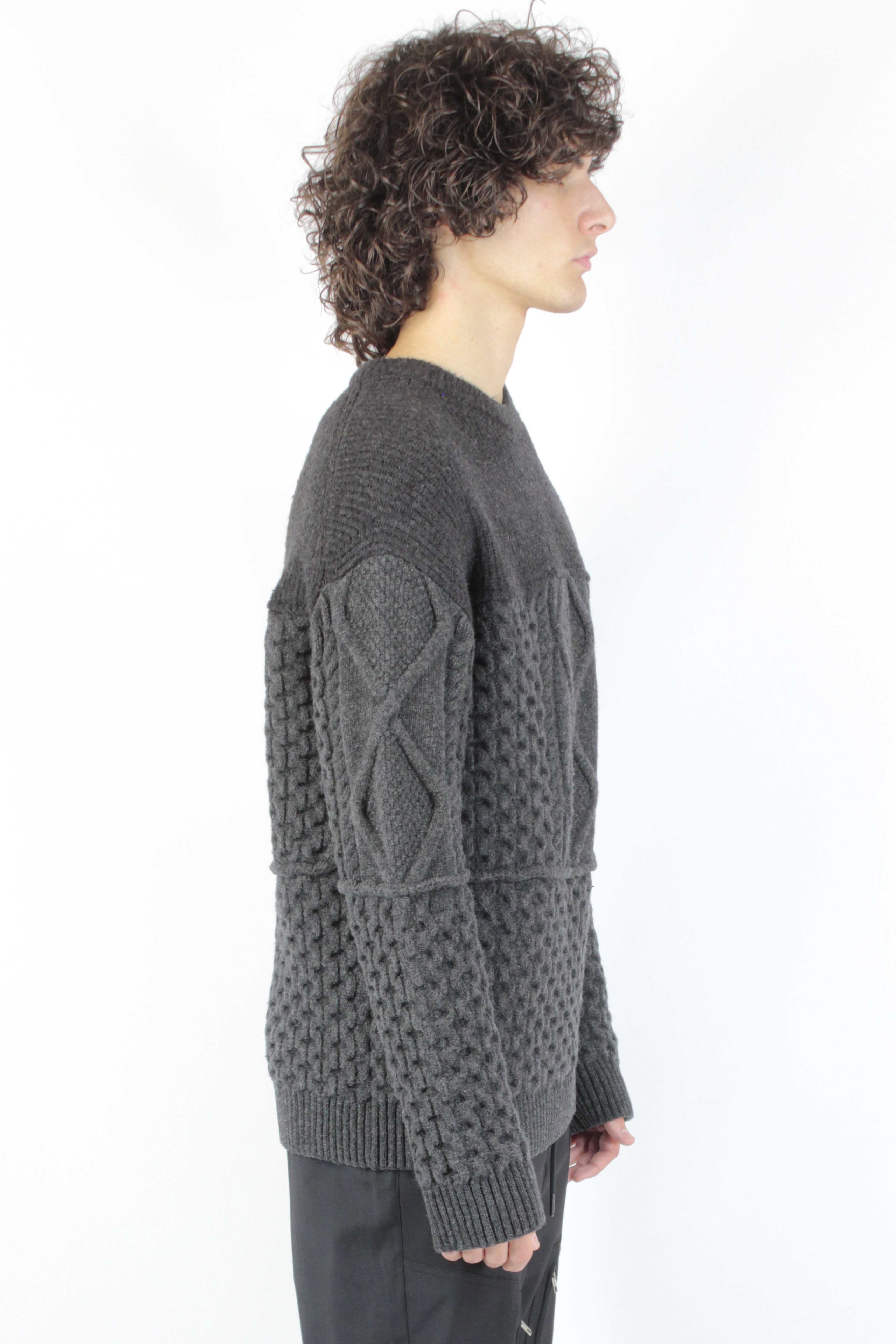 Juun. J セーター Ls Worked Sweater