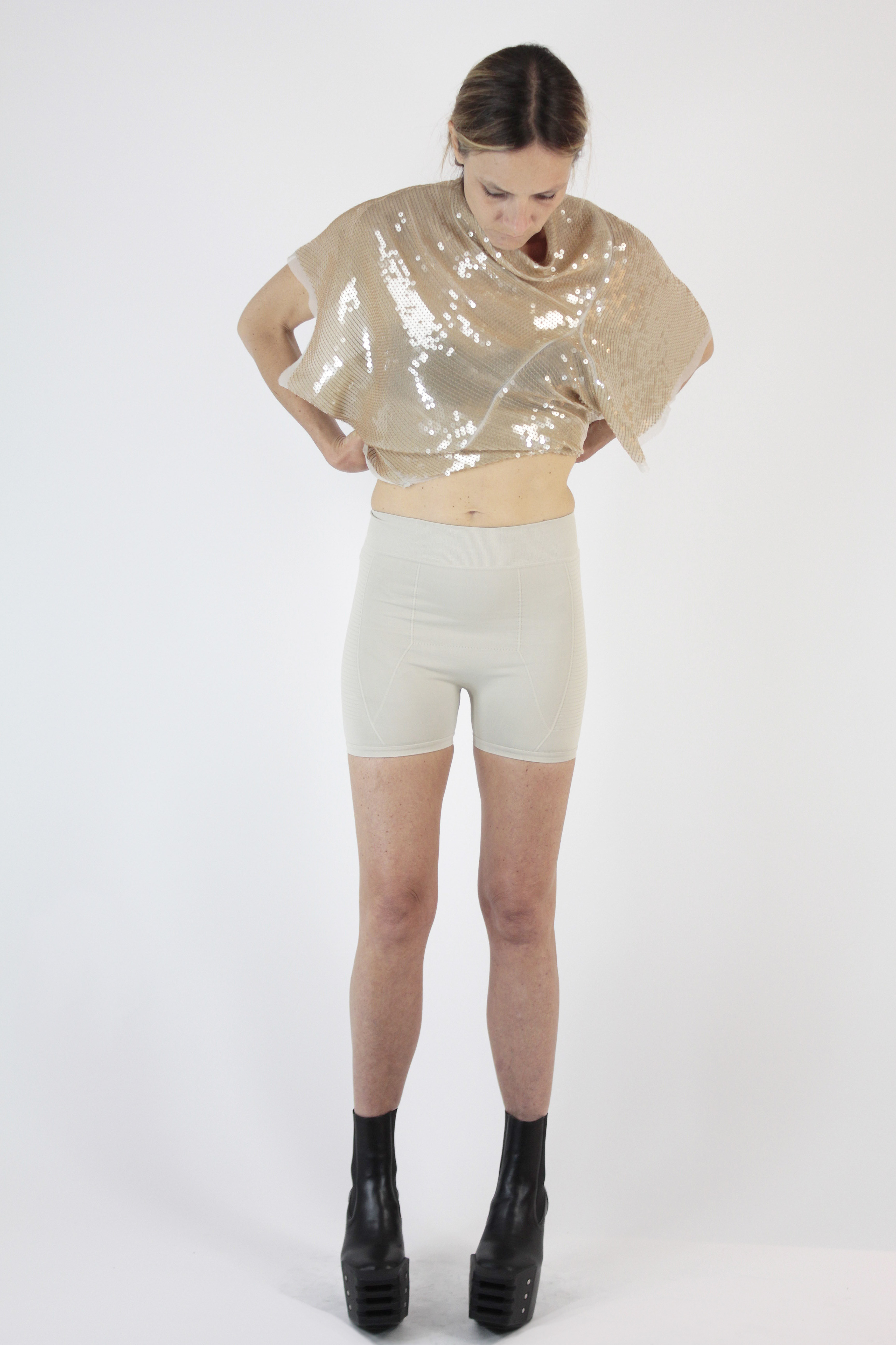 Rick Owens PANTALONI Briefs Pearl Stretch