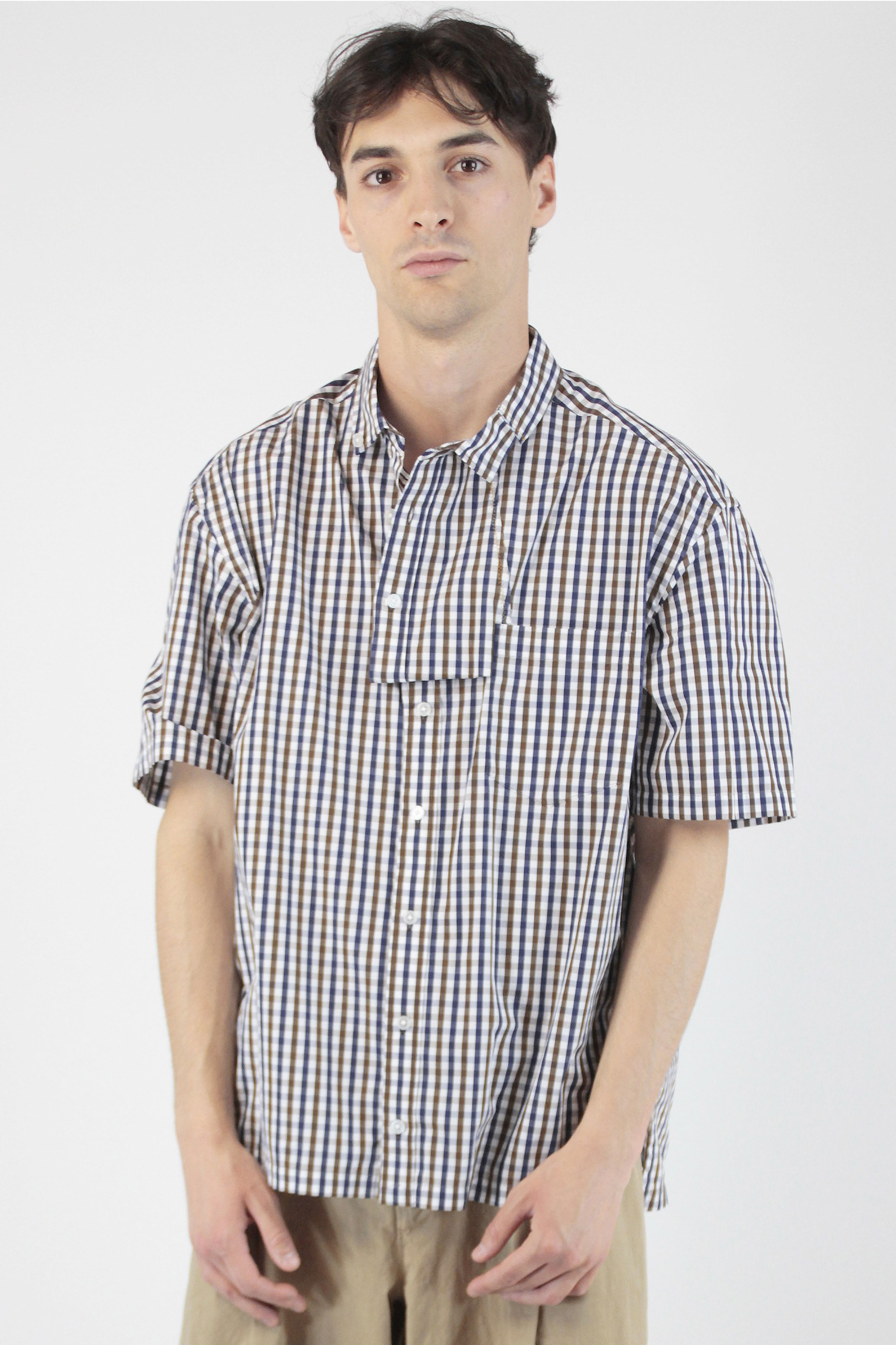 Kolor Chemises Check Short Shirt