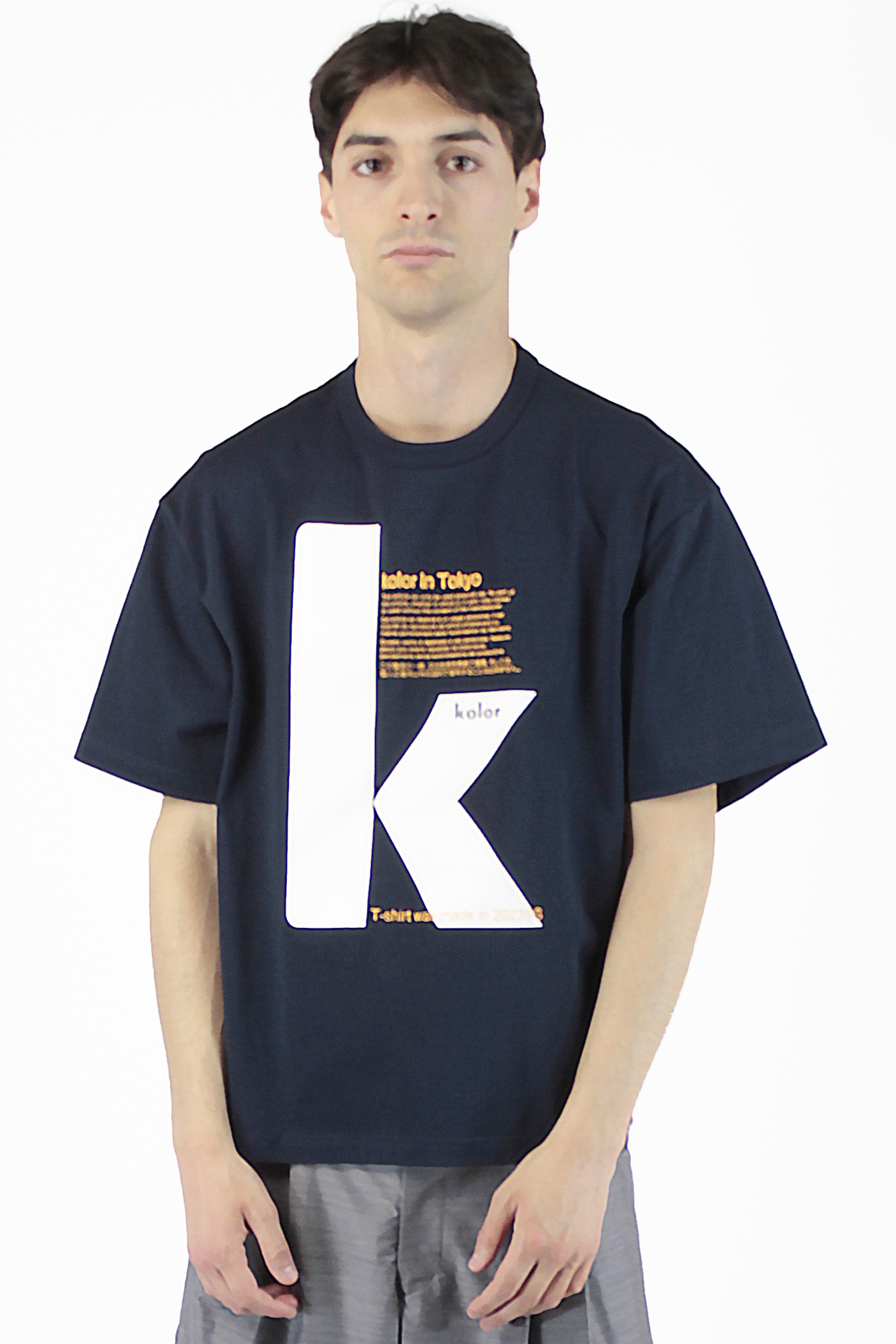 kolor - kolor カラー ボックスロゴプリントTシャツ 18WCM-T09207 
