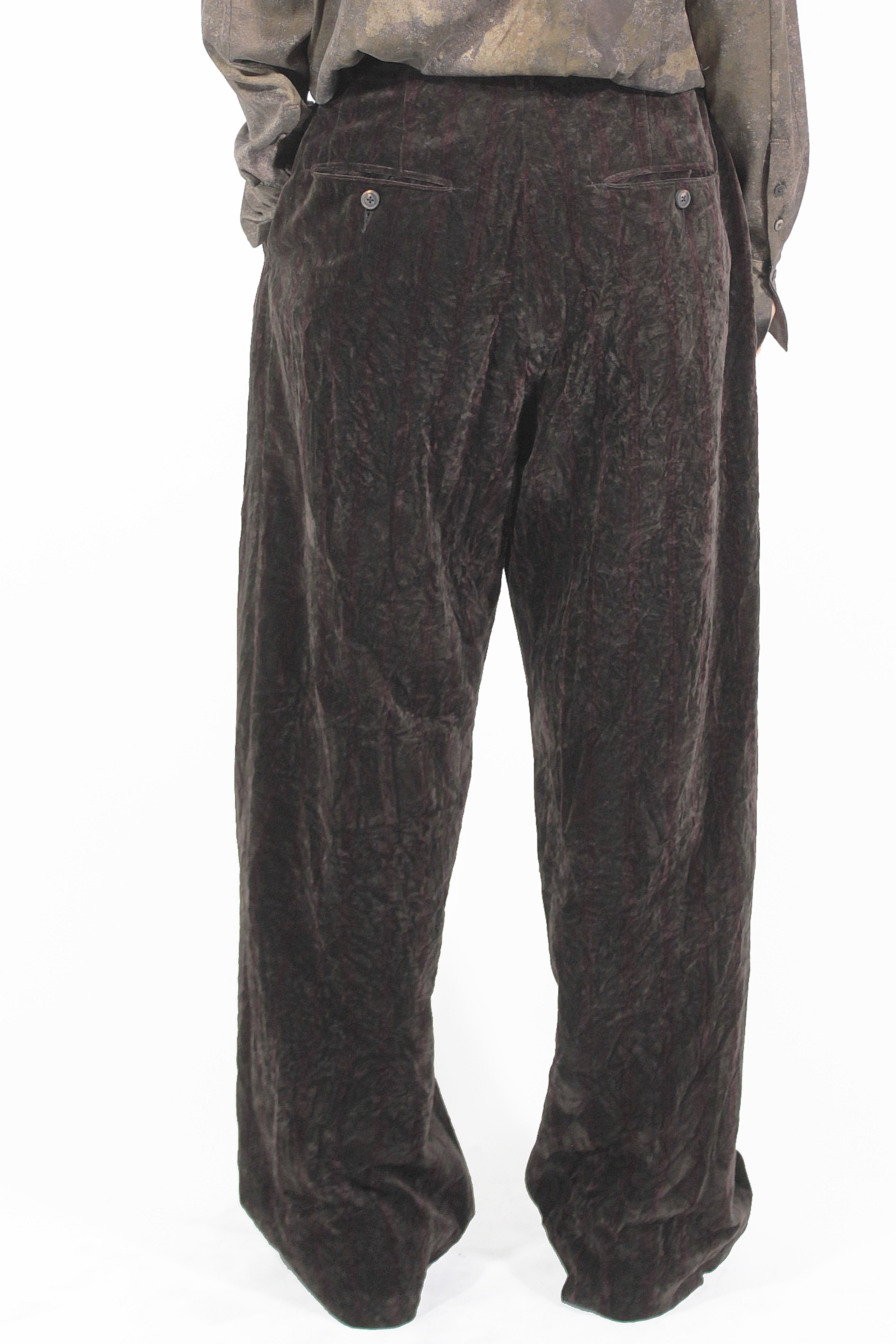 Ziggy Chen PANTALONI Front Pleats Wide Pants