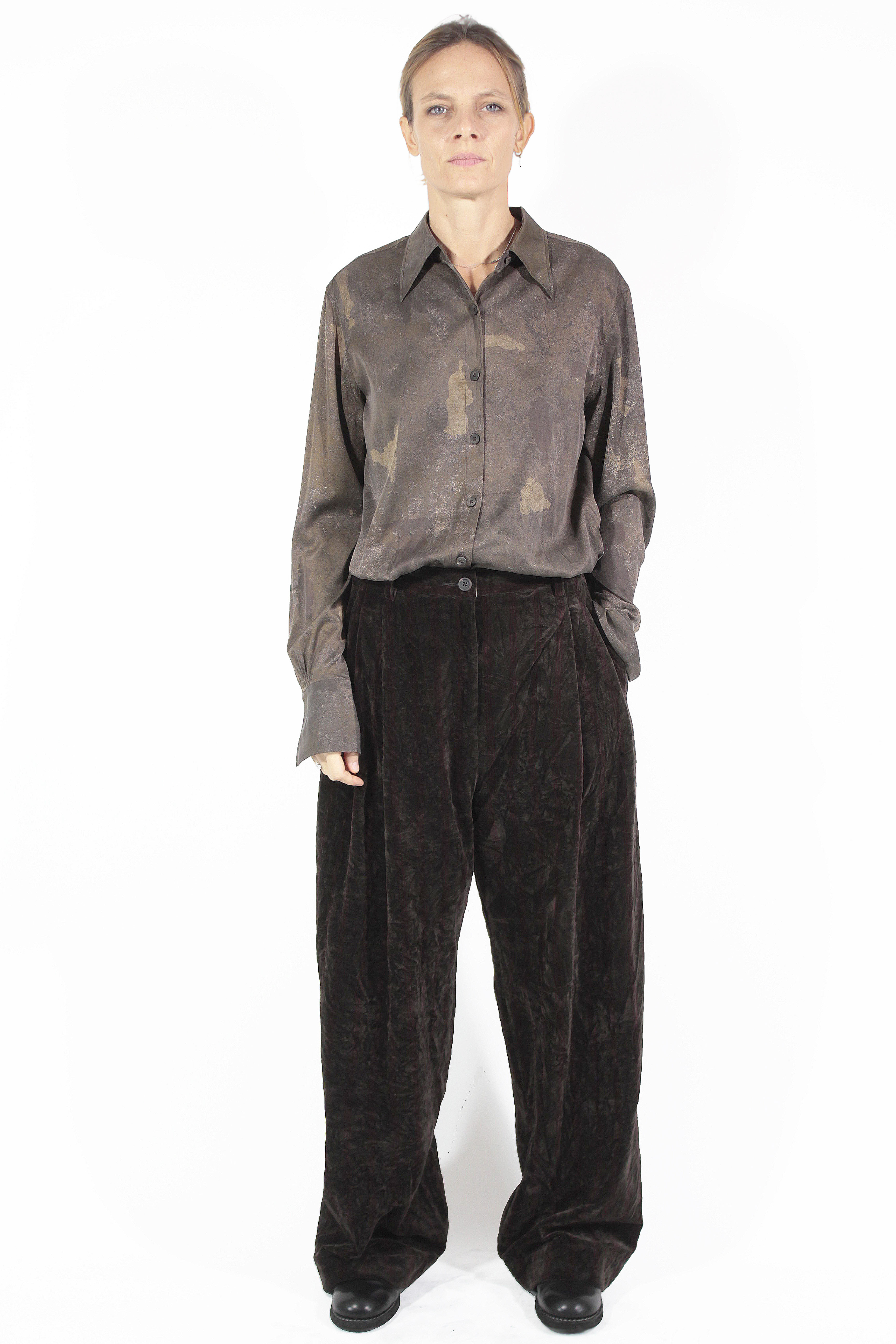 Ziggy Chen PANTALONS Front Pleats Wide Pants