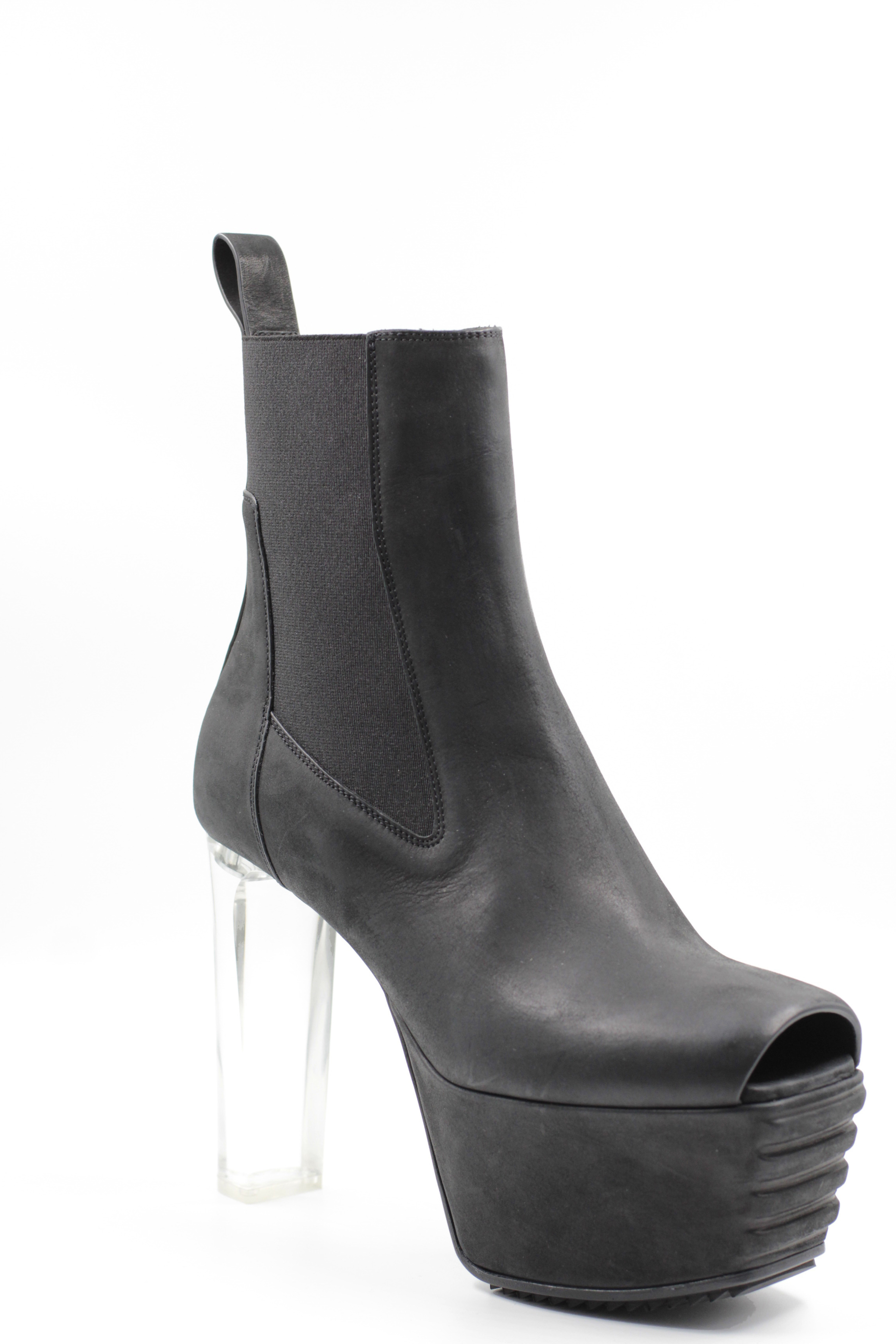 Rick Owens STIEFEL Mini Beatle Platform Boots 2