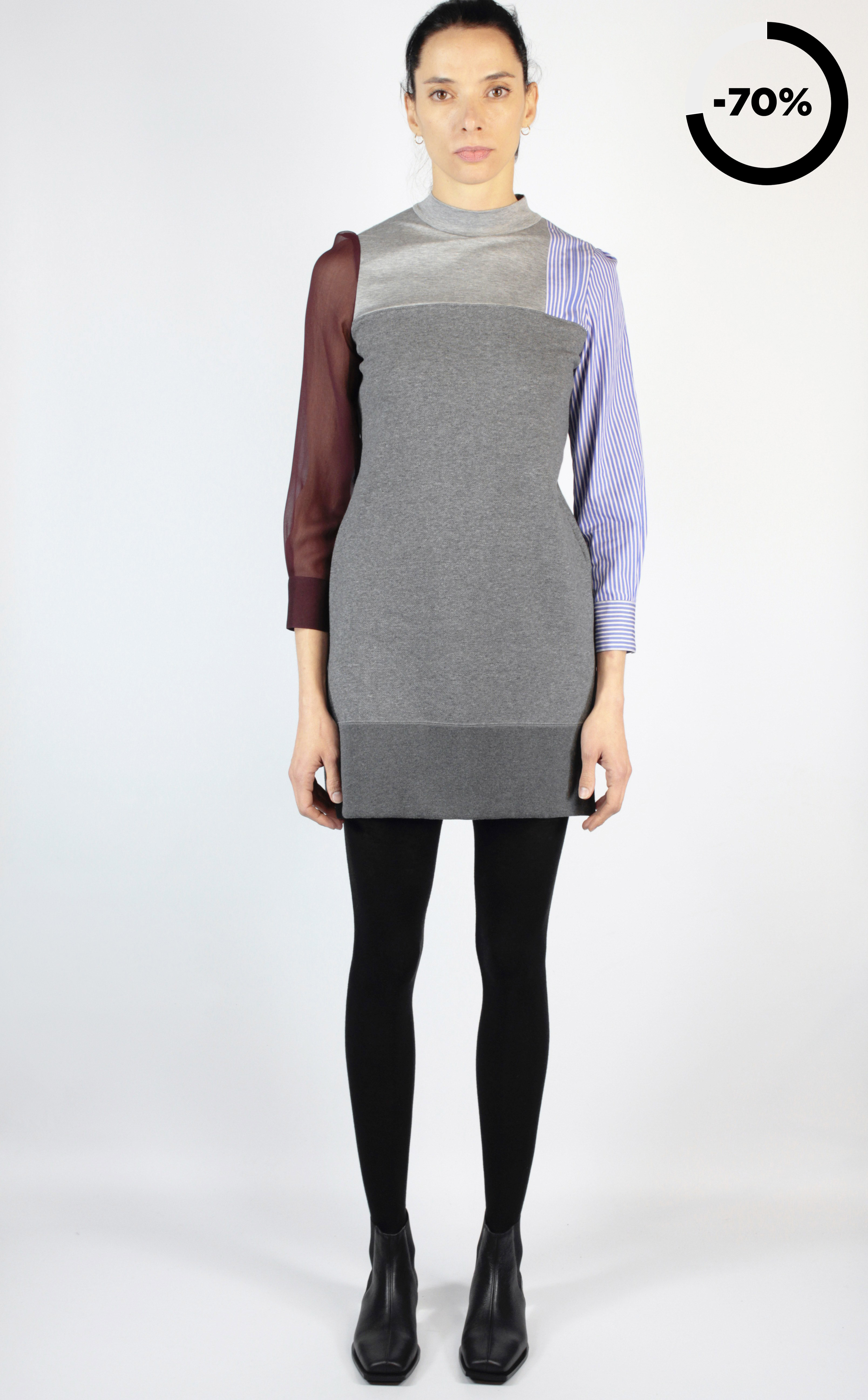 Undercover Jun Takahashi VESTIDOS Patchwork Short Dress