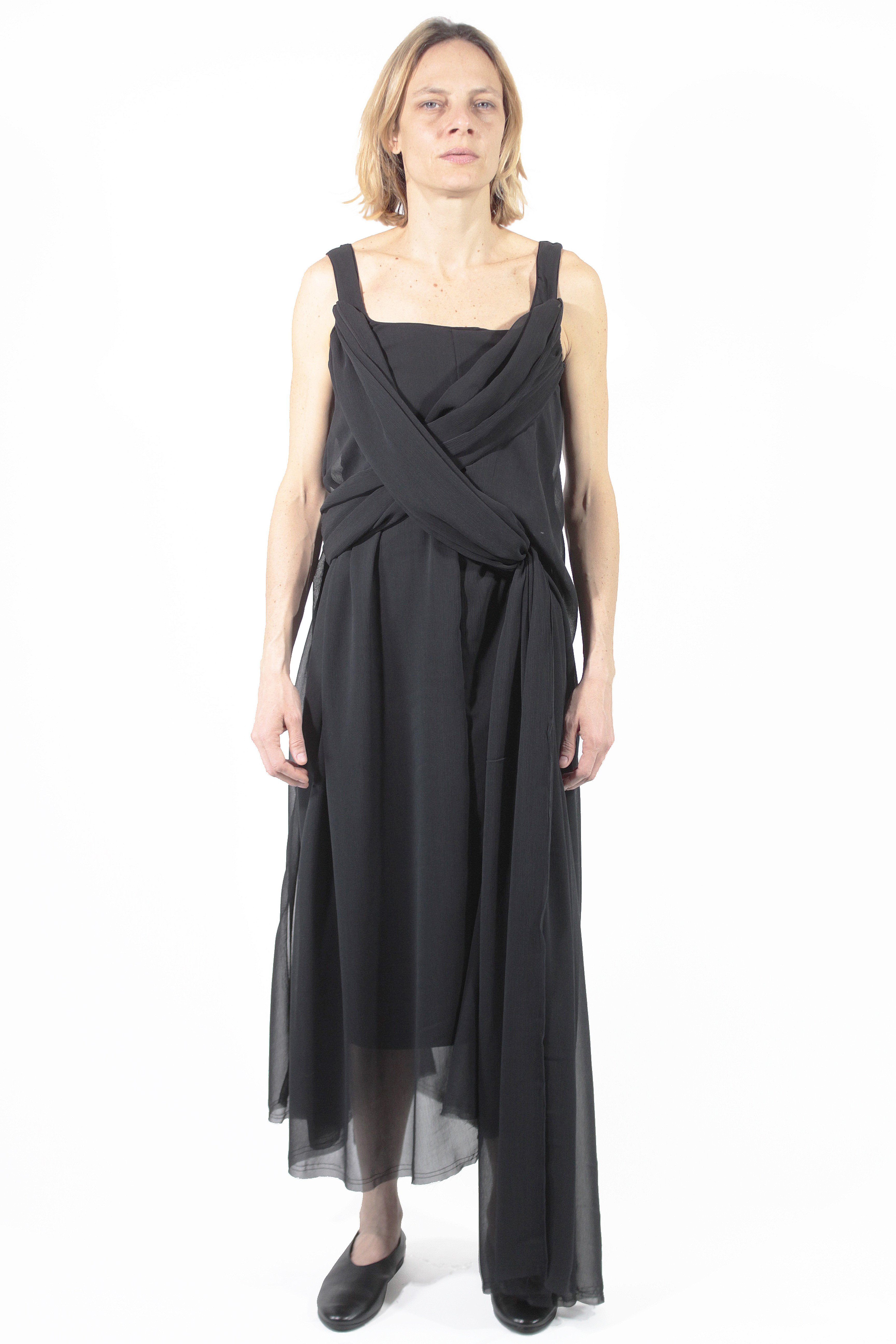 UN-NAMABLE KLEID Crosse Long Dress