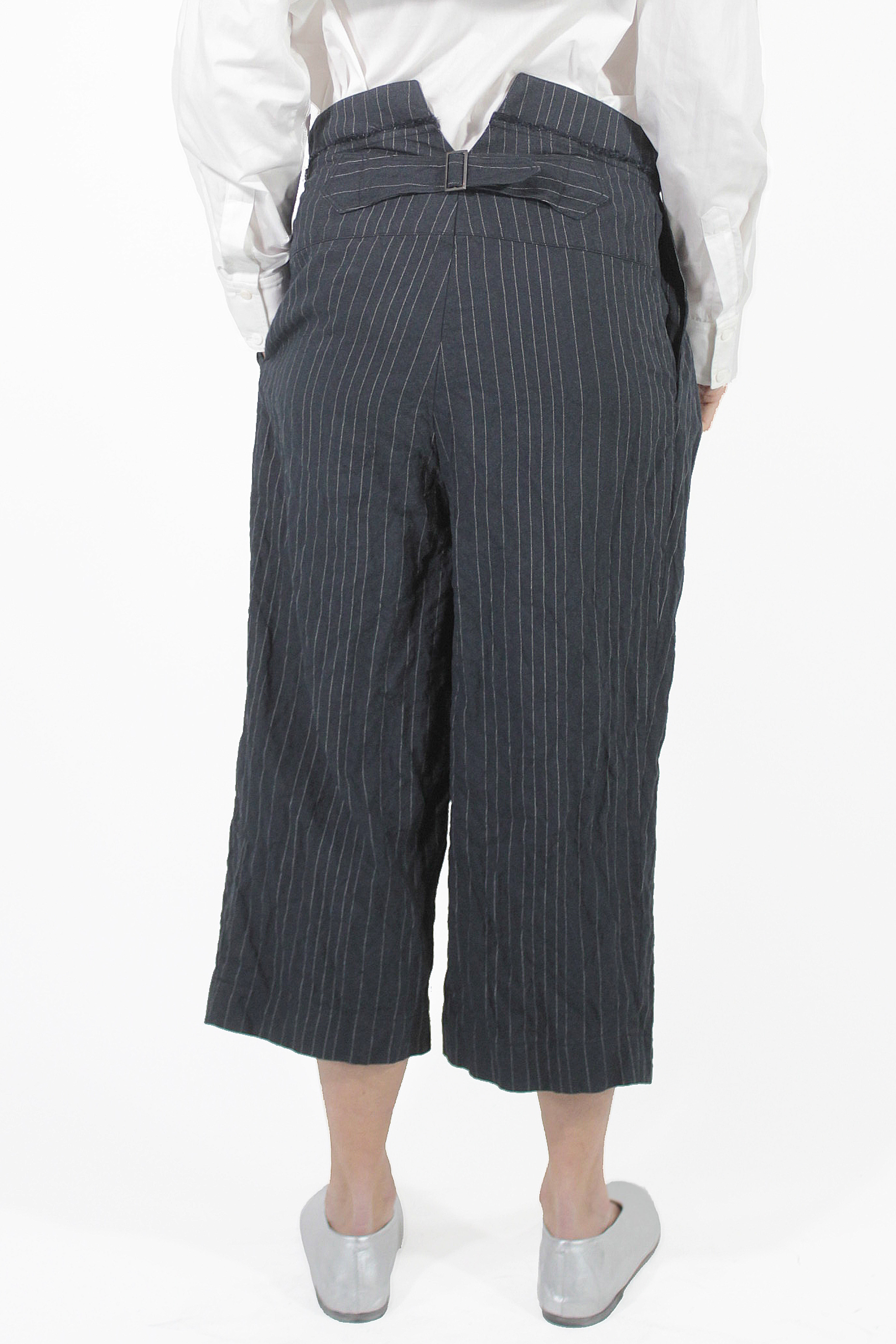 Marc Le Bihan HOSE Pantalon Court Rayé