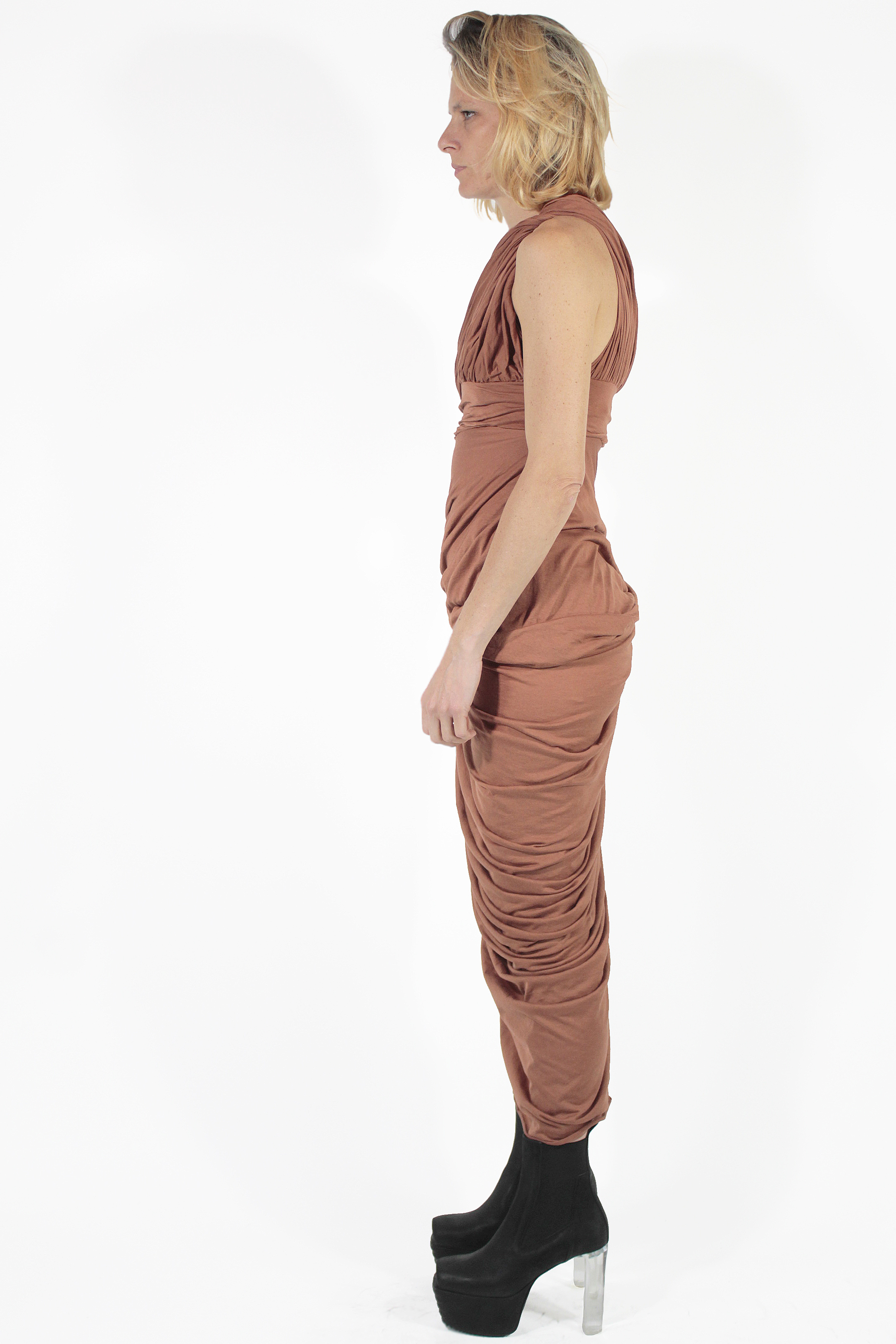 Rick Owens VESTIDOS Lido Drapped Gown Dress