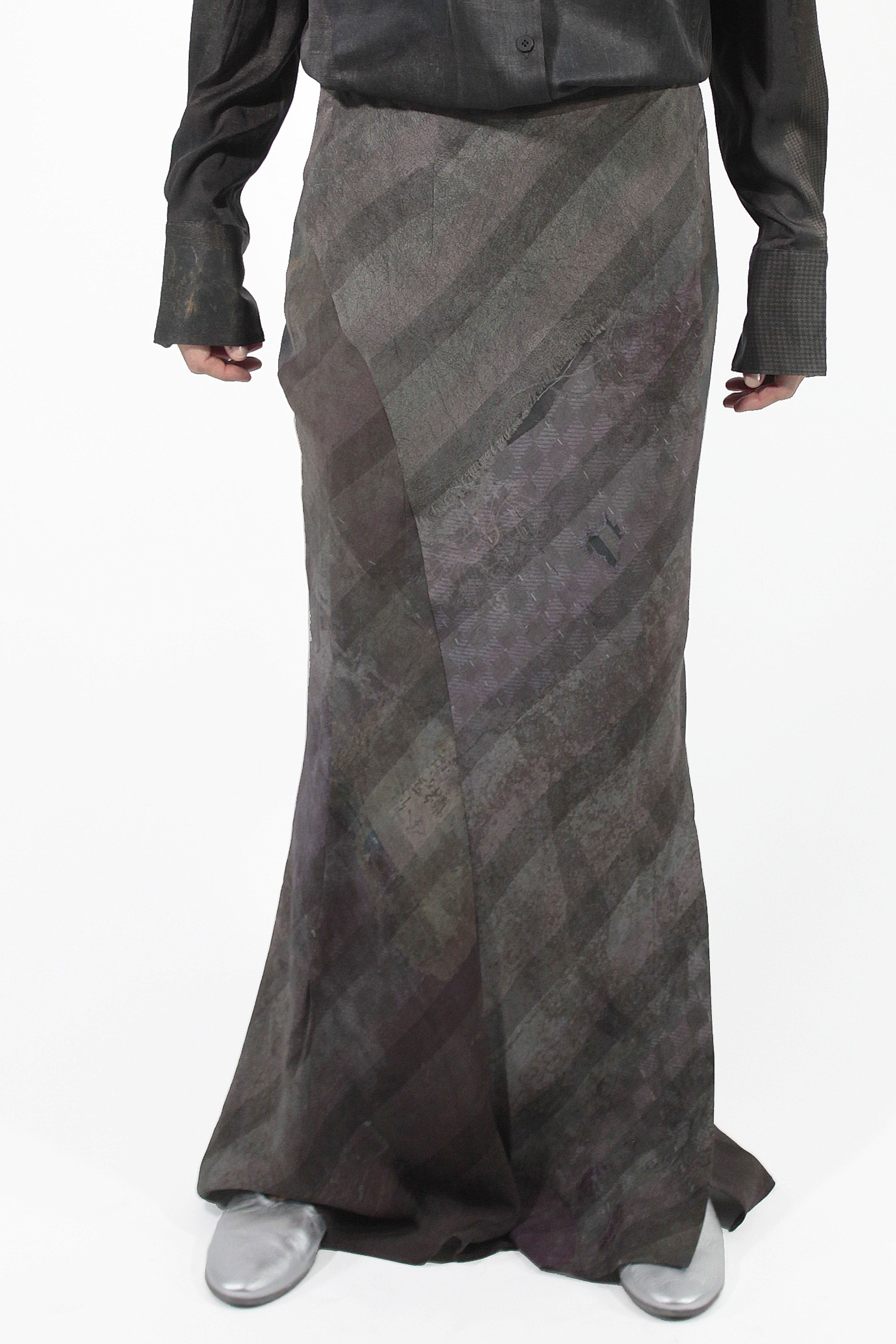 Ziggy Chen ROCKE Bias Cut Skirt