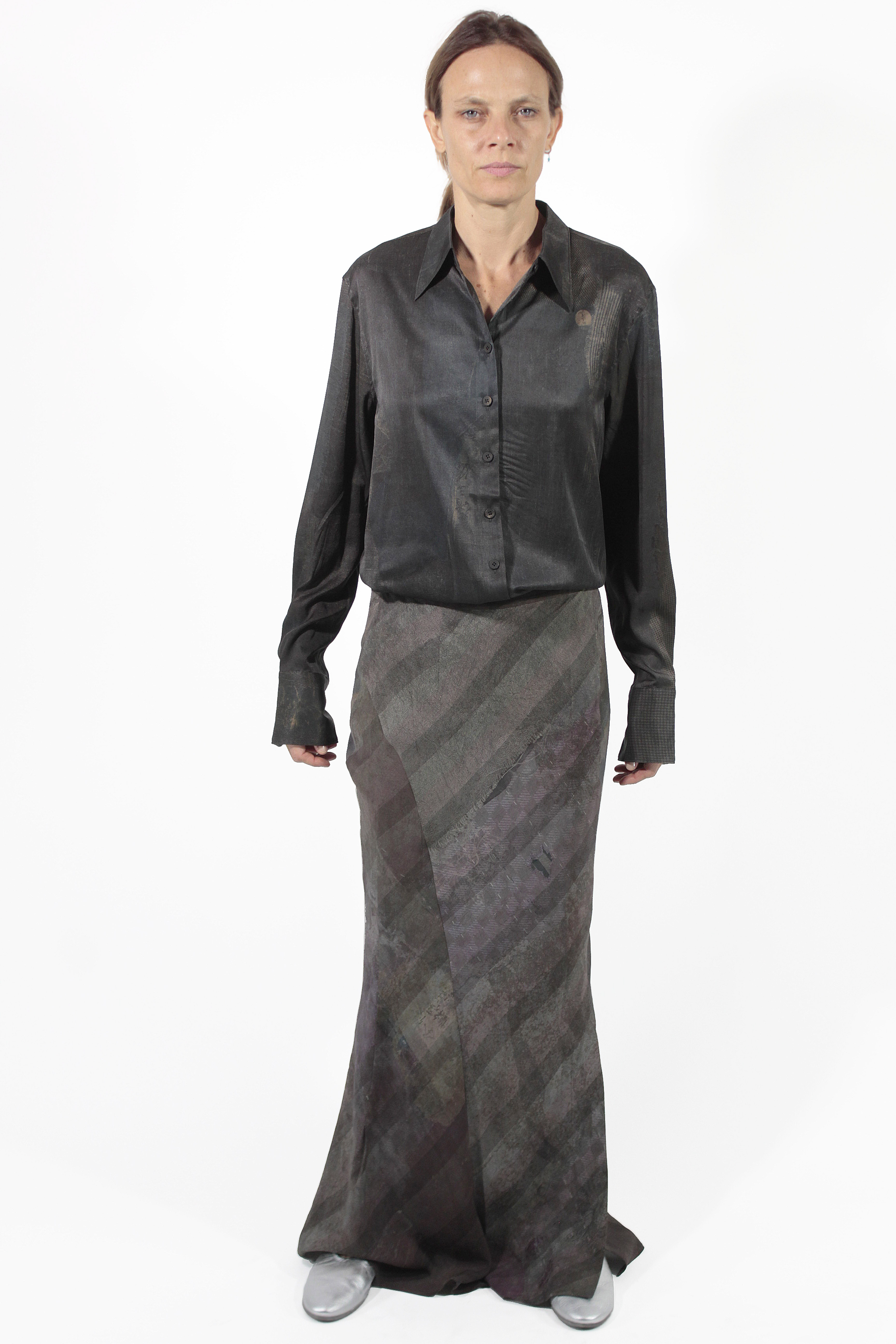 Ziggy Chen GONNE Bias Cut Skirt
