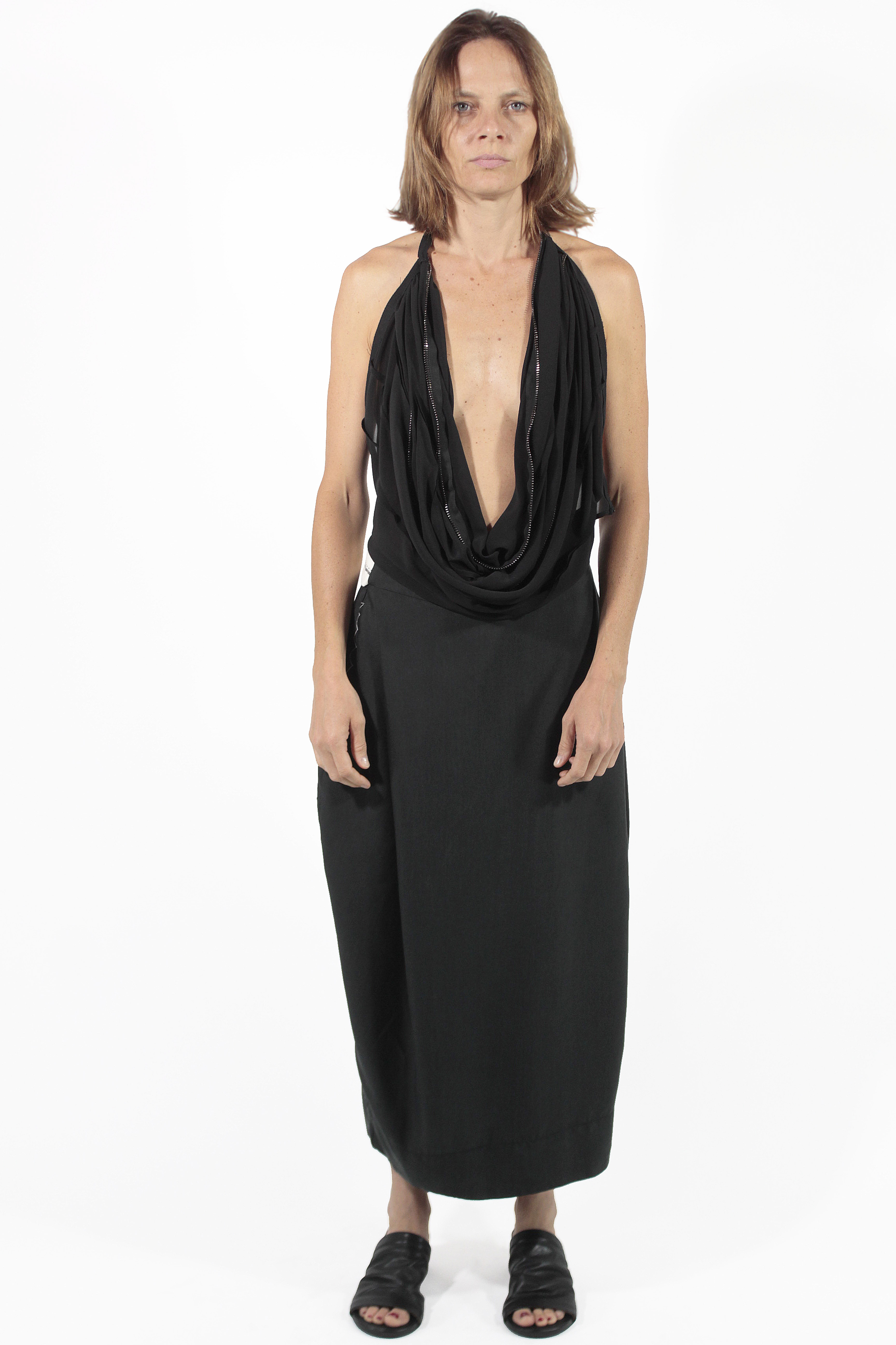 Giovanni Cavagna ROBE Open Long Dress