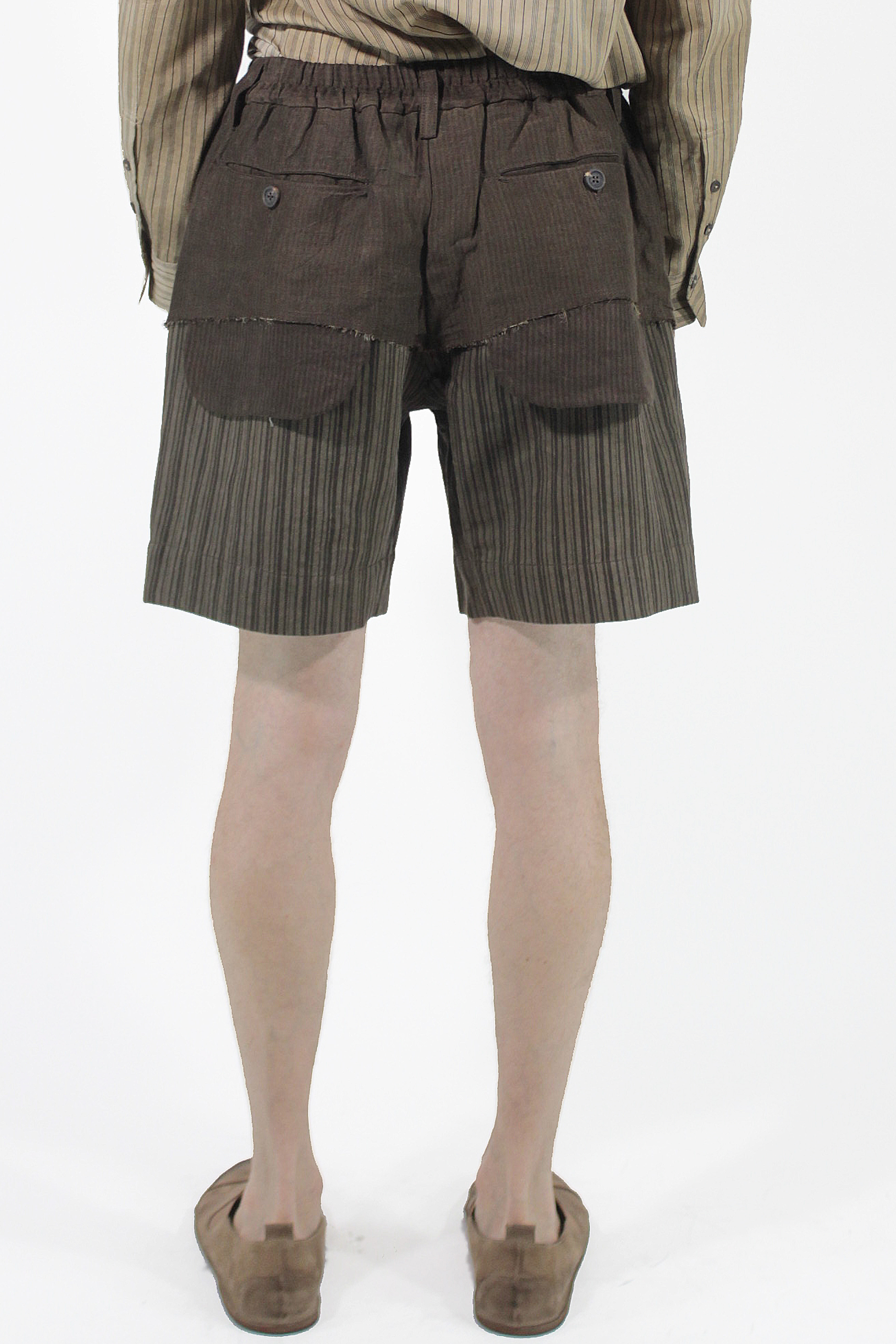 Ziggy Chen Hosen Layered Deconstruction Shorts