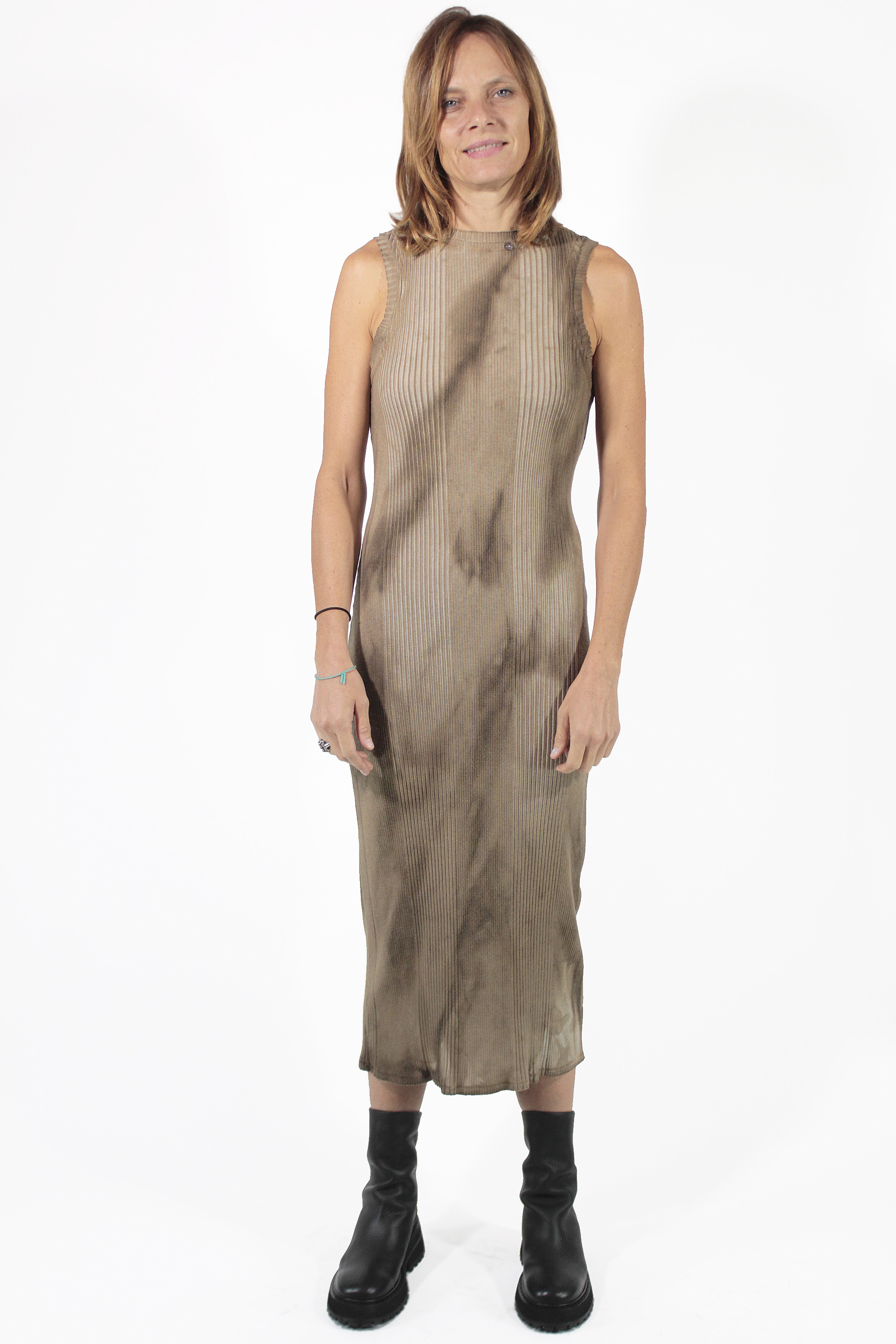 UN-NAMABLE 옷 Rib Long Dress