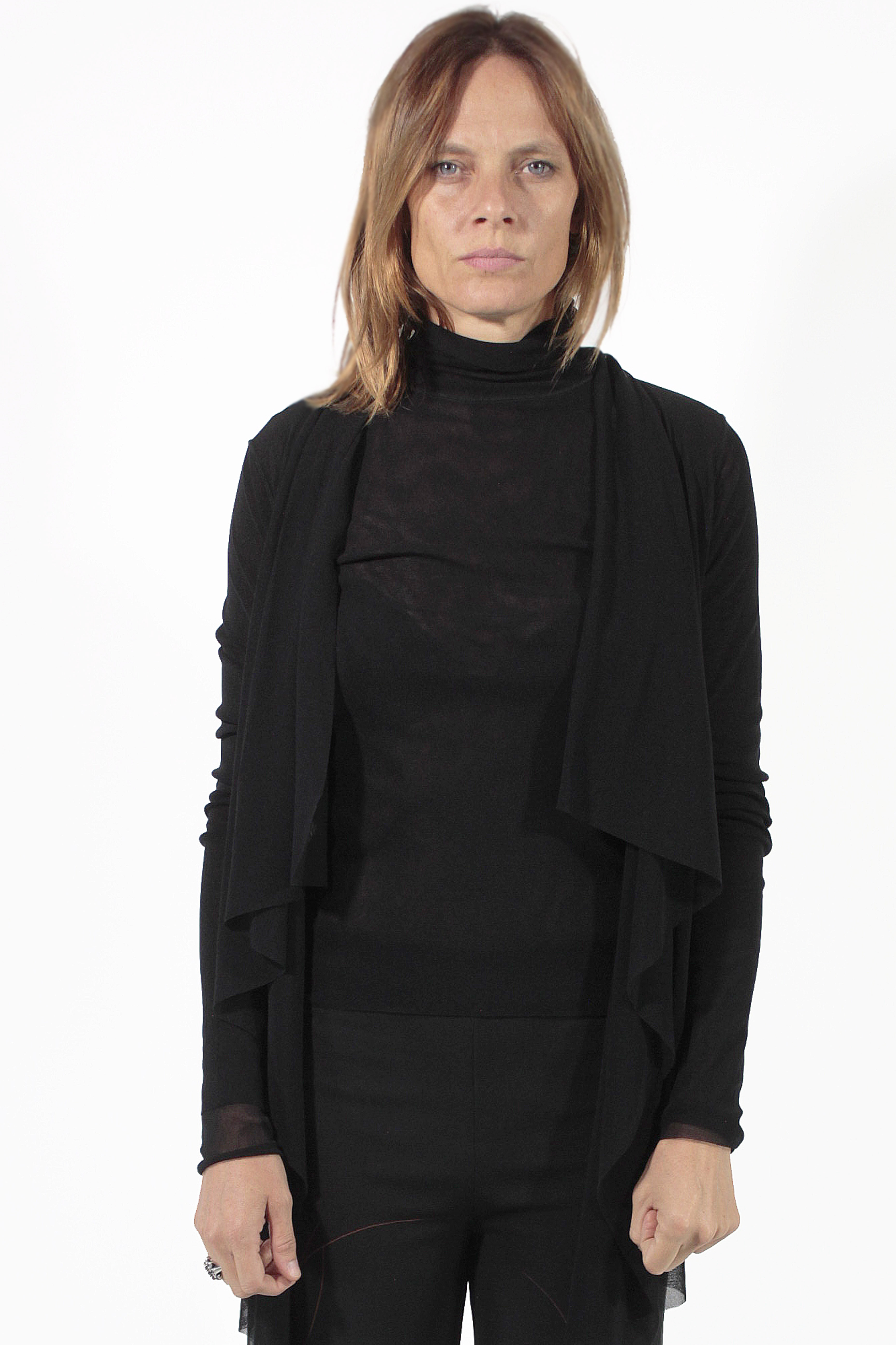 Fuzzi CARDIGANS Open Dark Cardigan