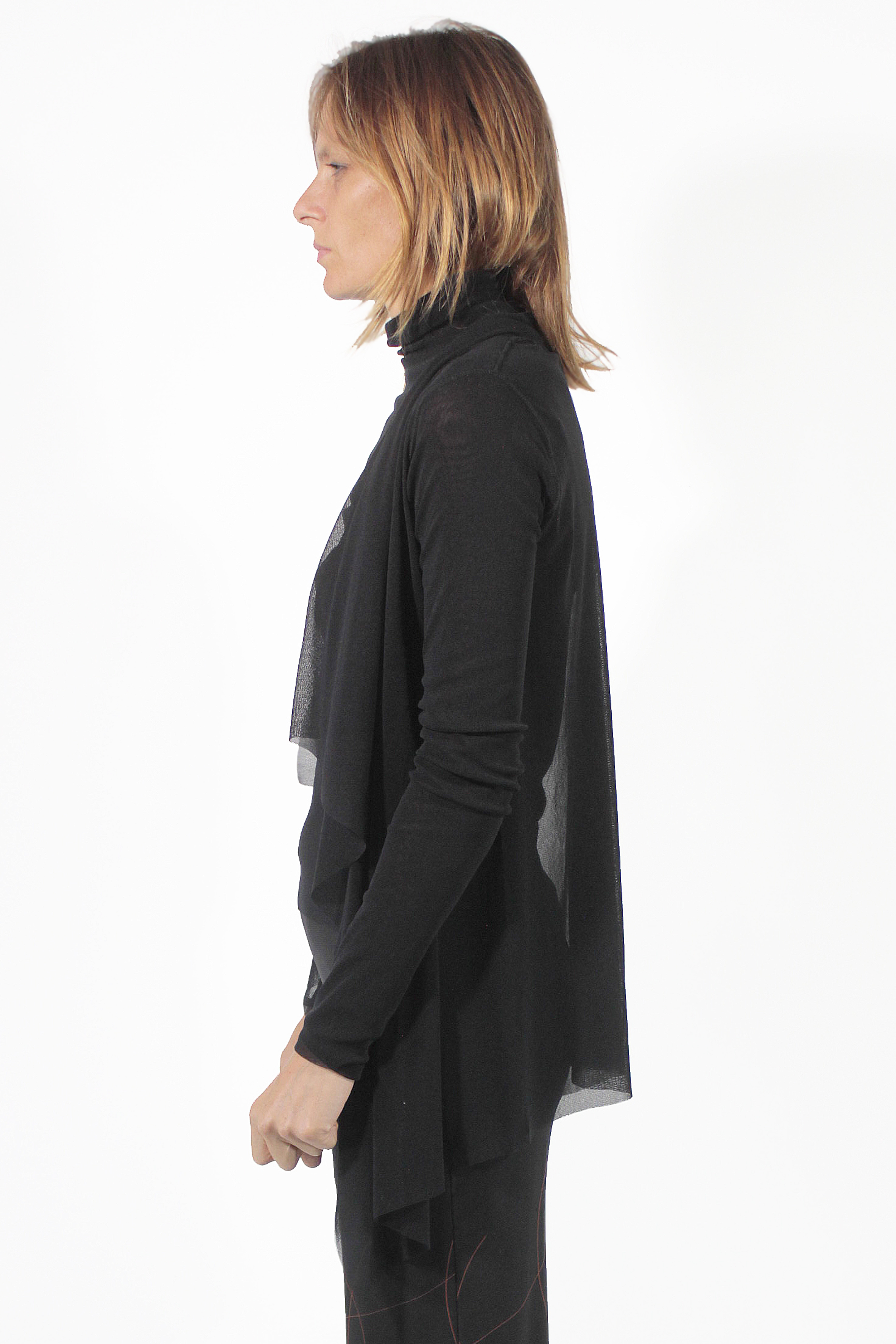 Fuzzi CARDIGANS Open Dark Cardigan