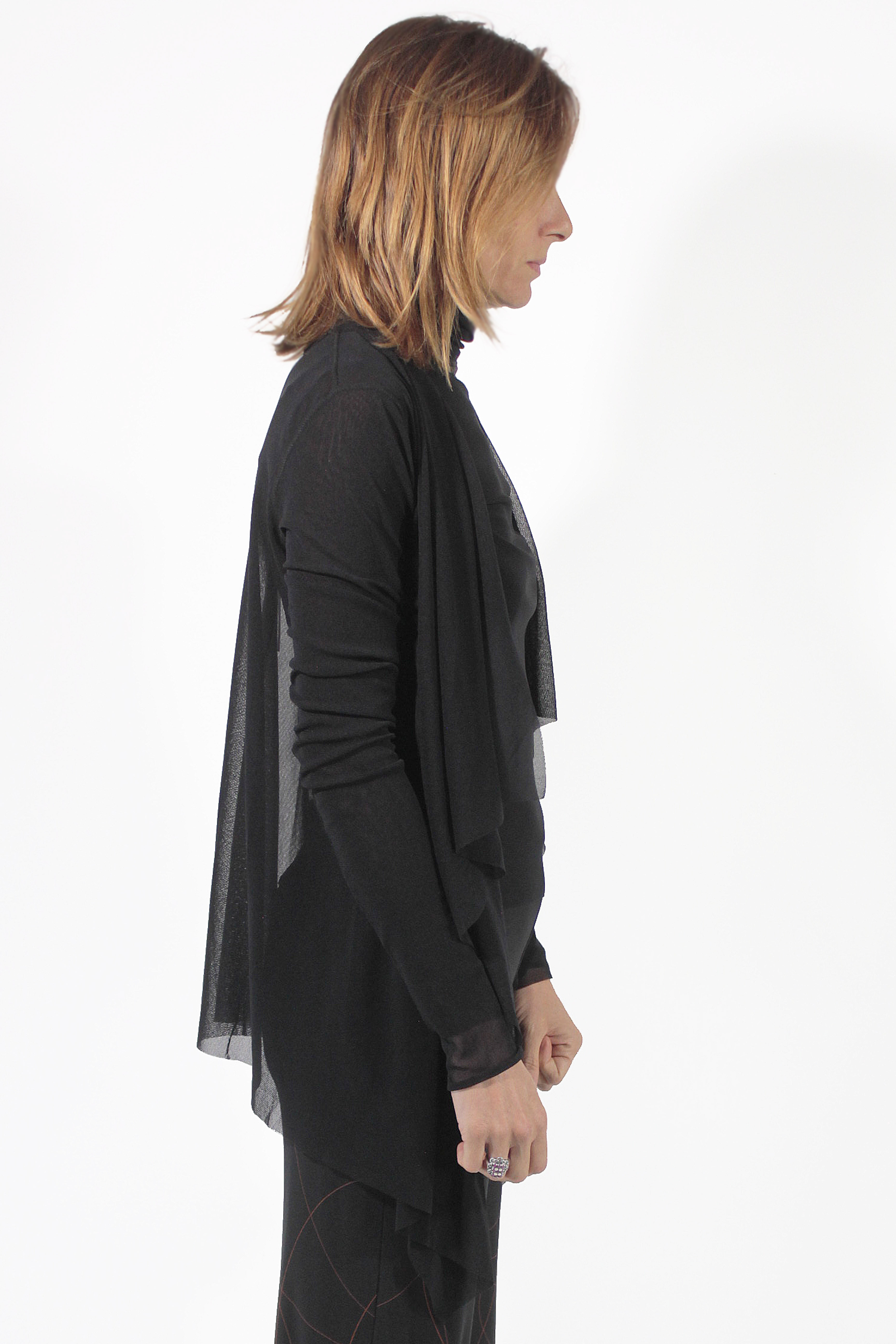 Fuzzi CARDIGANS Open Dark Cardigan