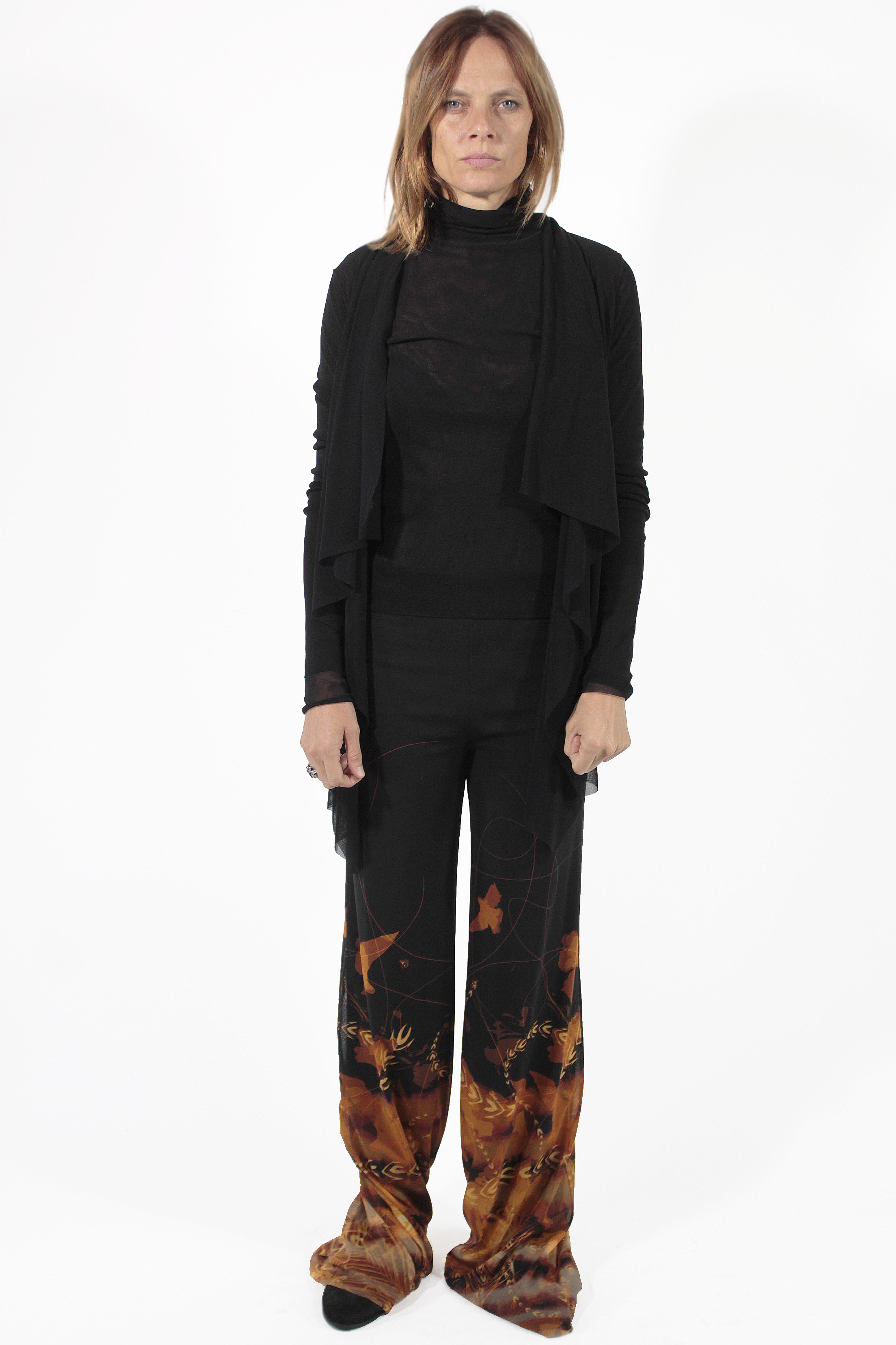 Fuzzi CARDIGANS Open Dark Cardigan