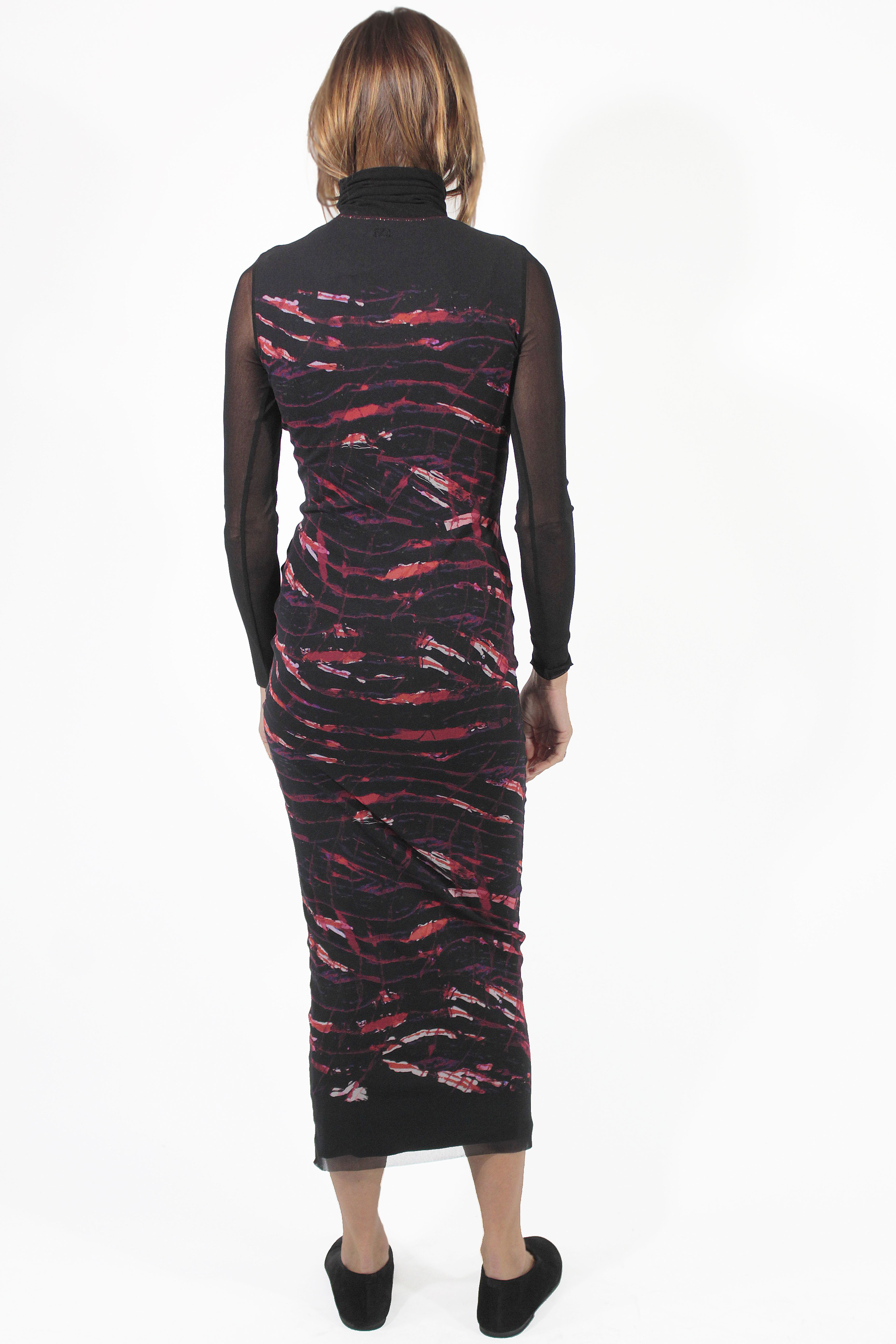 Fuzzi ABITI Prune Long High Dress