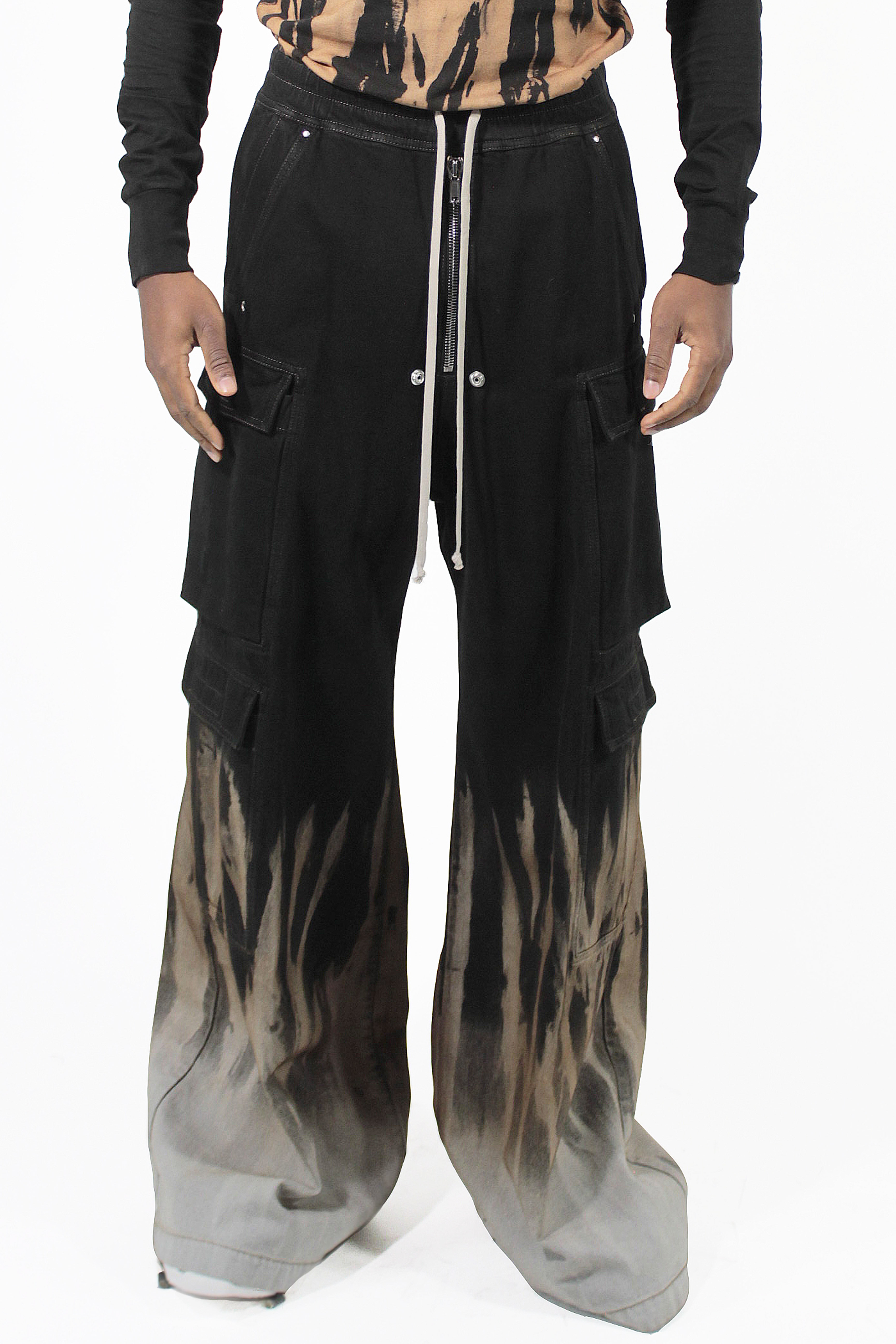 Rick Owens Pantaloni Double Cargo Jumbo Belas