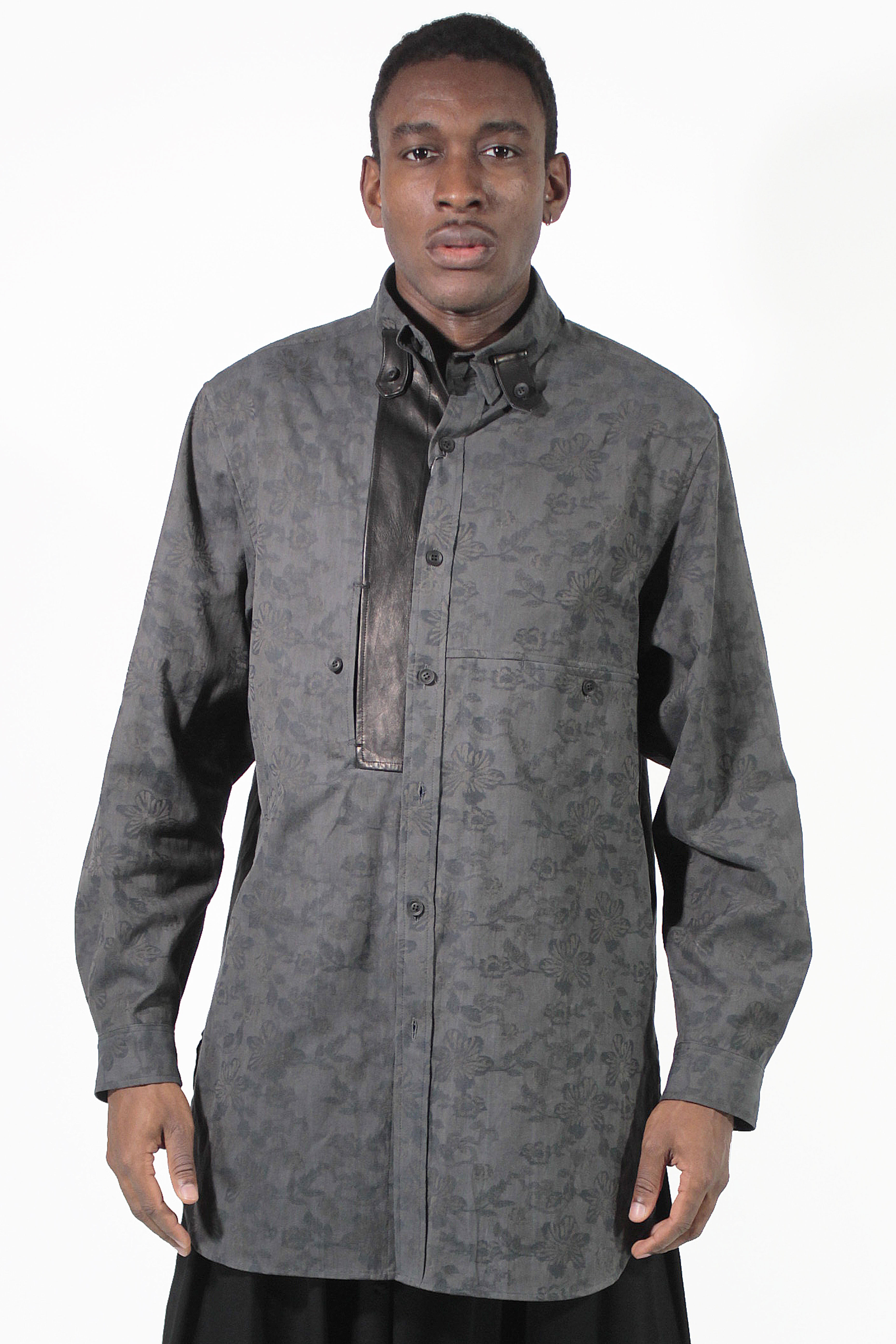 Yohji Yamamoto Chemises Flower leather Shirt
