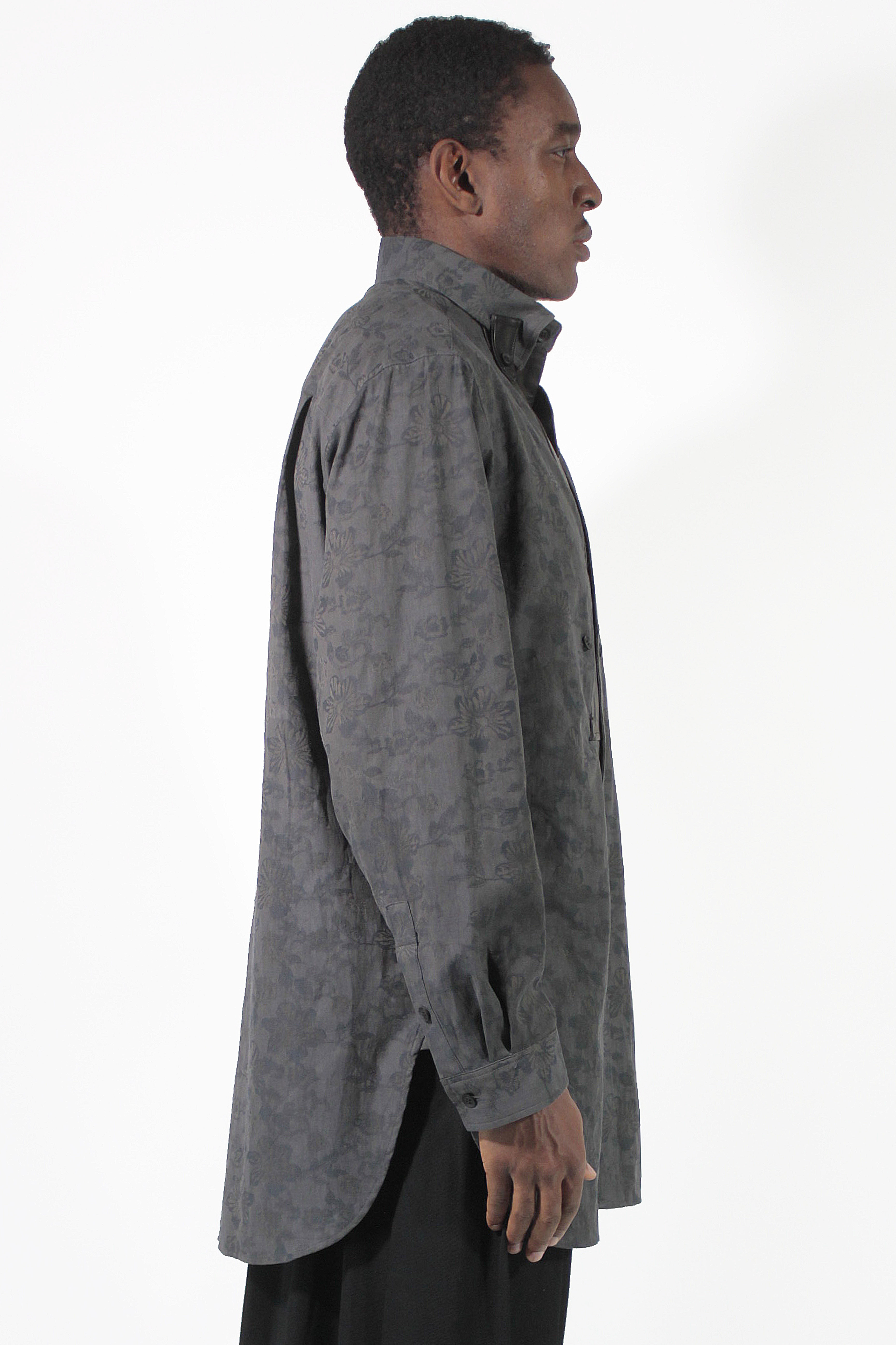 Yohji Yamamoto 衬衫 Flower leather Shirt