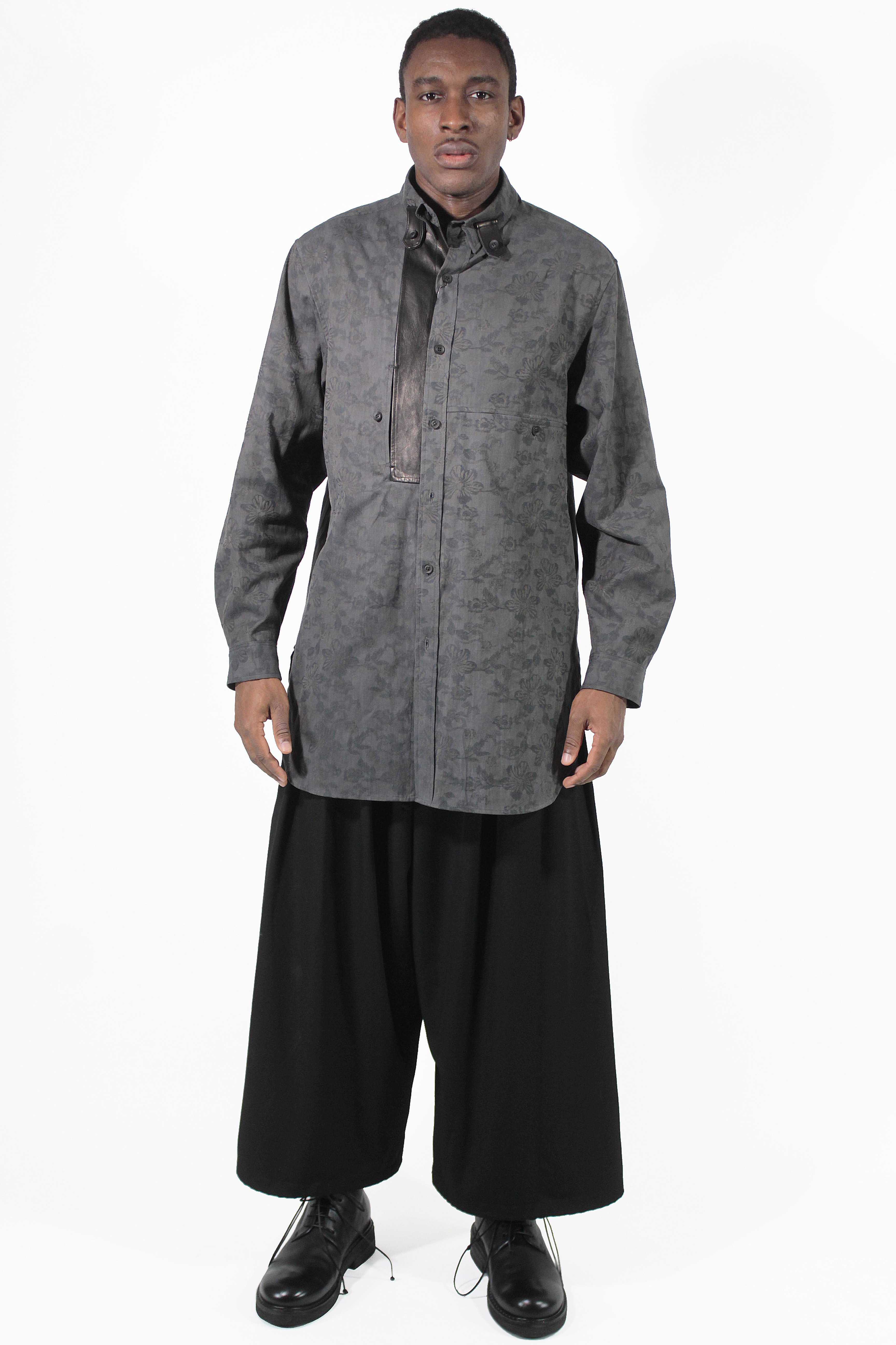 Yohji Yamamoto Camicie Flower leather Shirt
