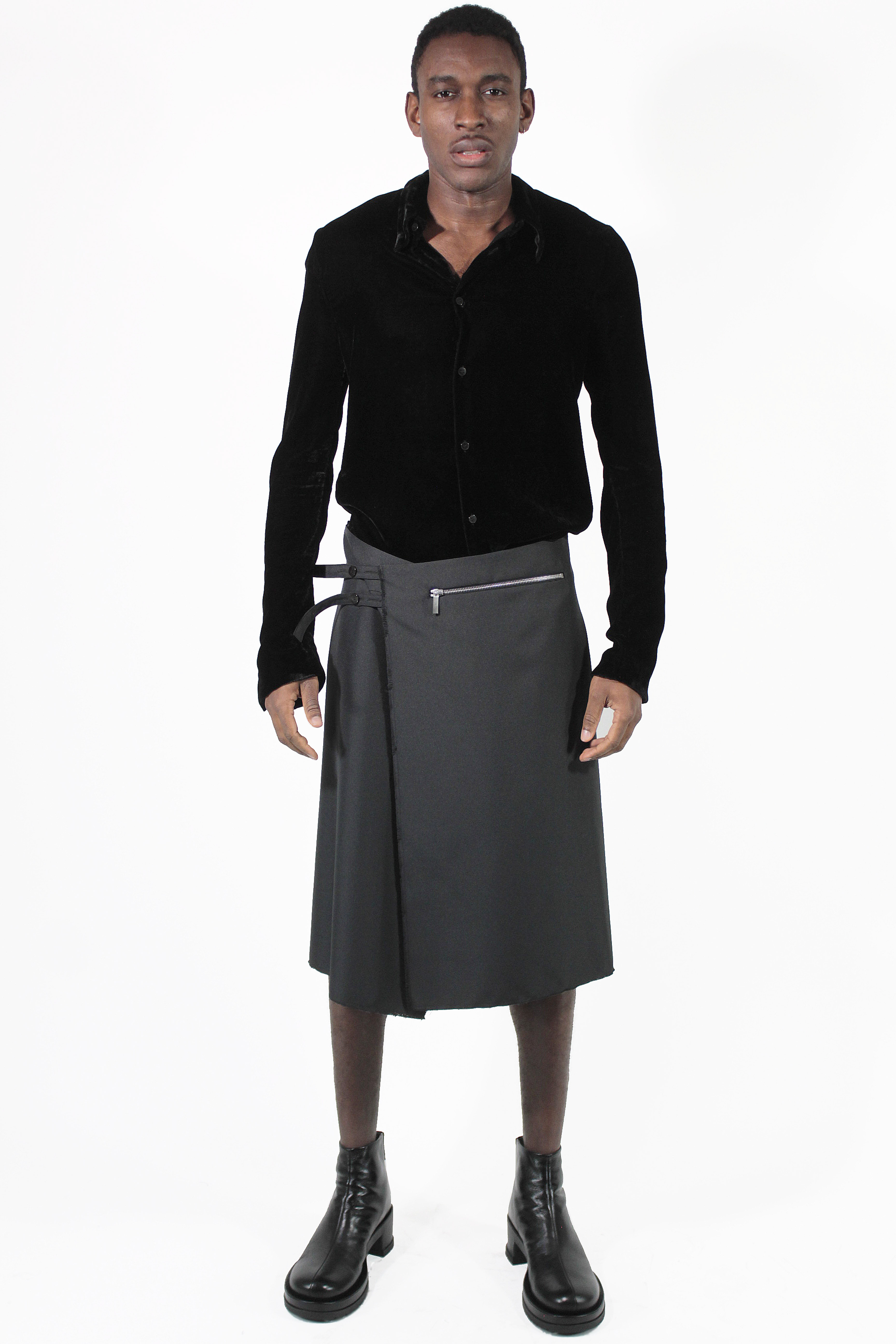 Sapio Jupe Natte Tailored Skirt