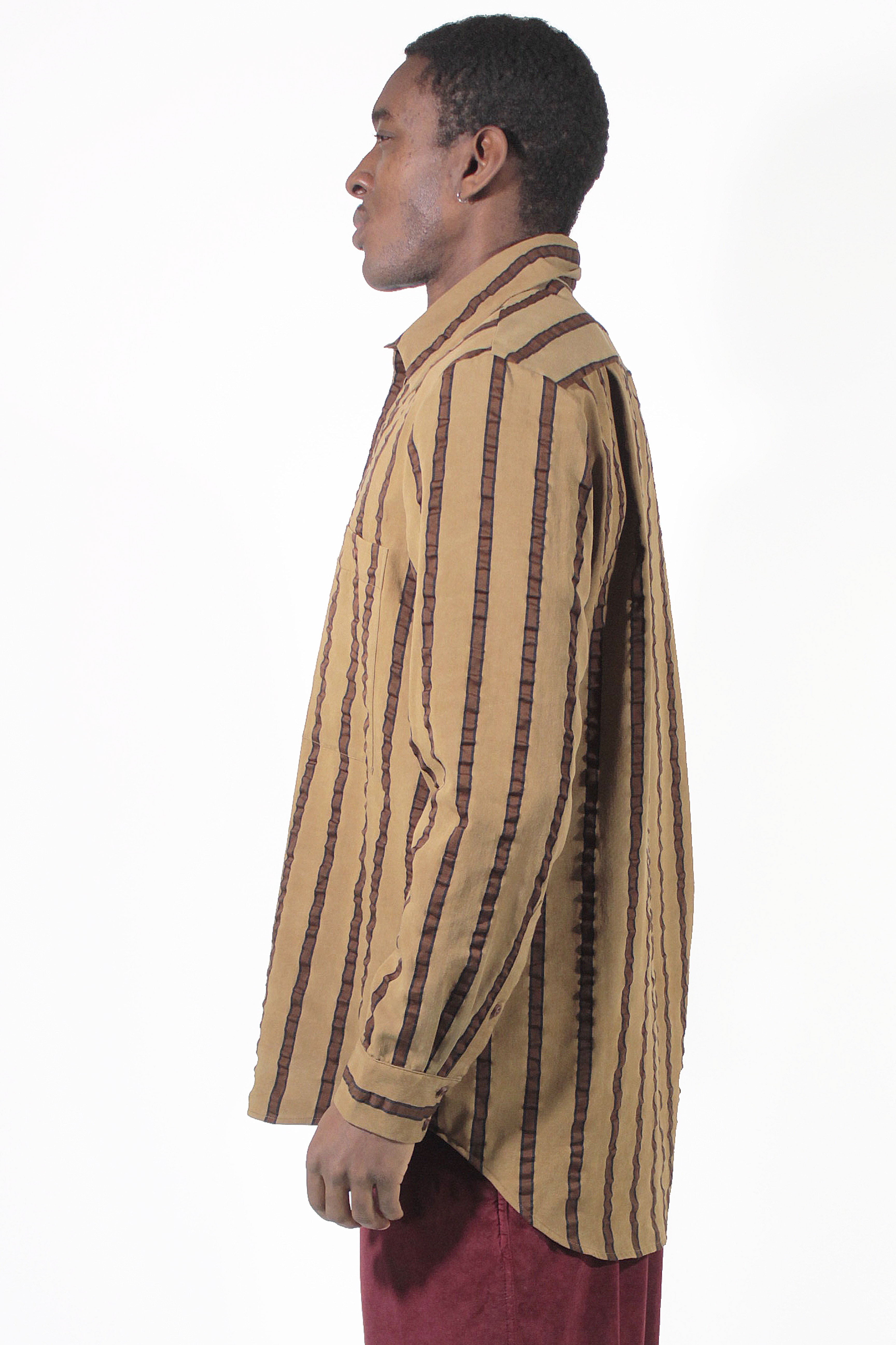 Uma Wang Camicie Tab Stripe Shirt 2