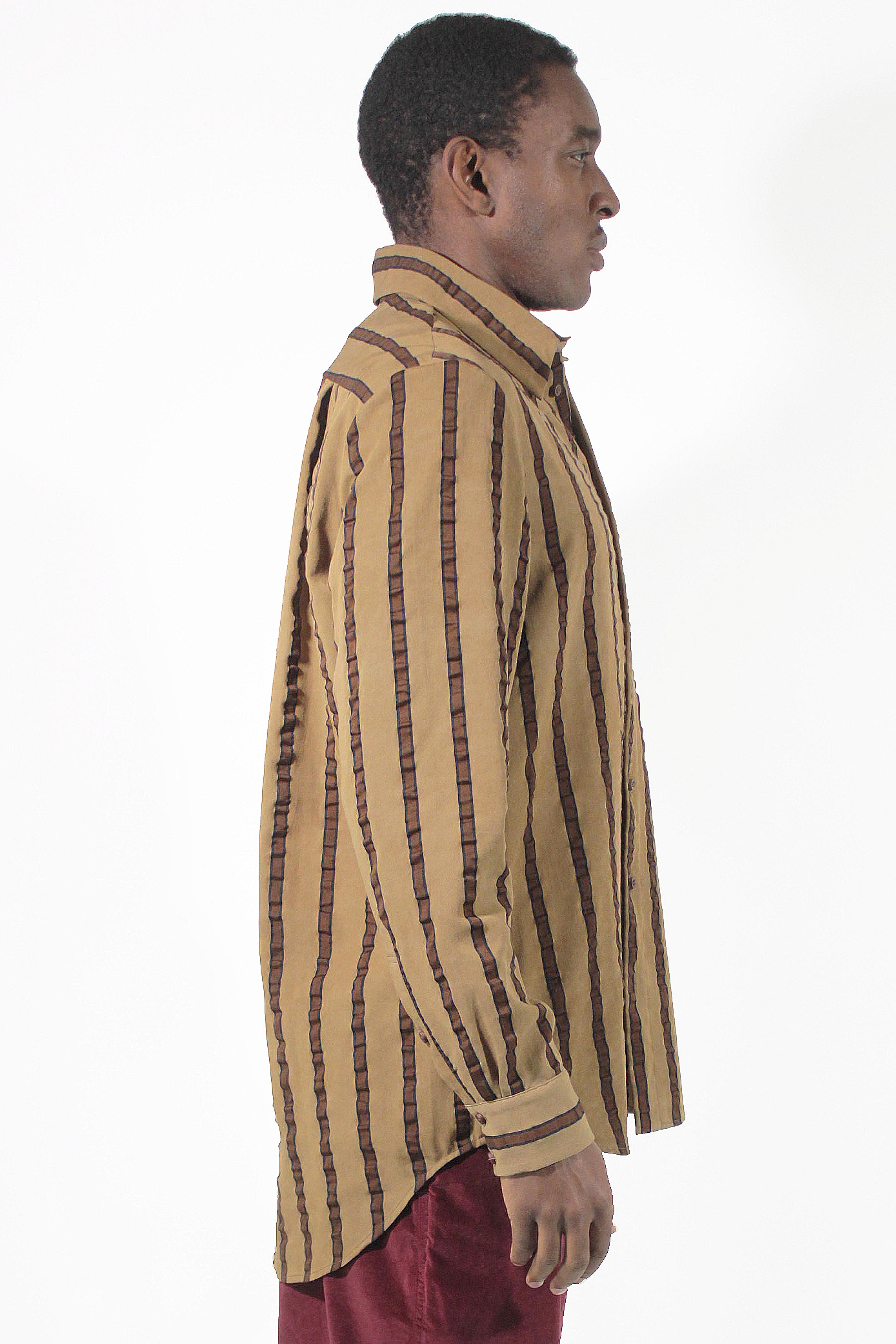 Uma Wang 衬衫 Tab Stripe Shirt