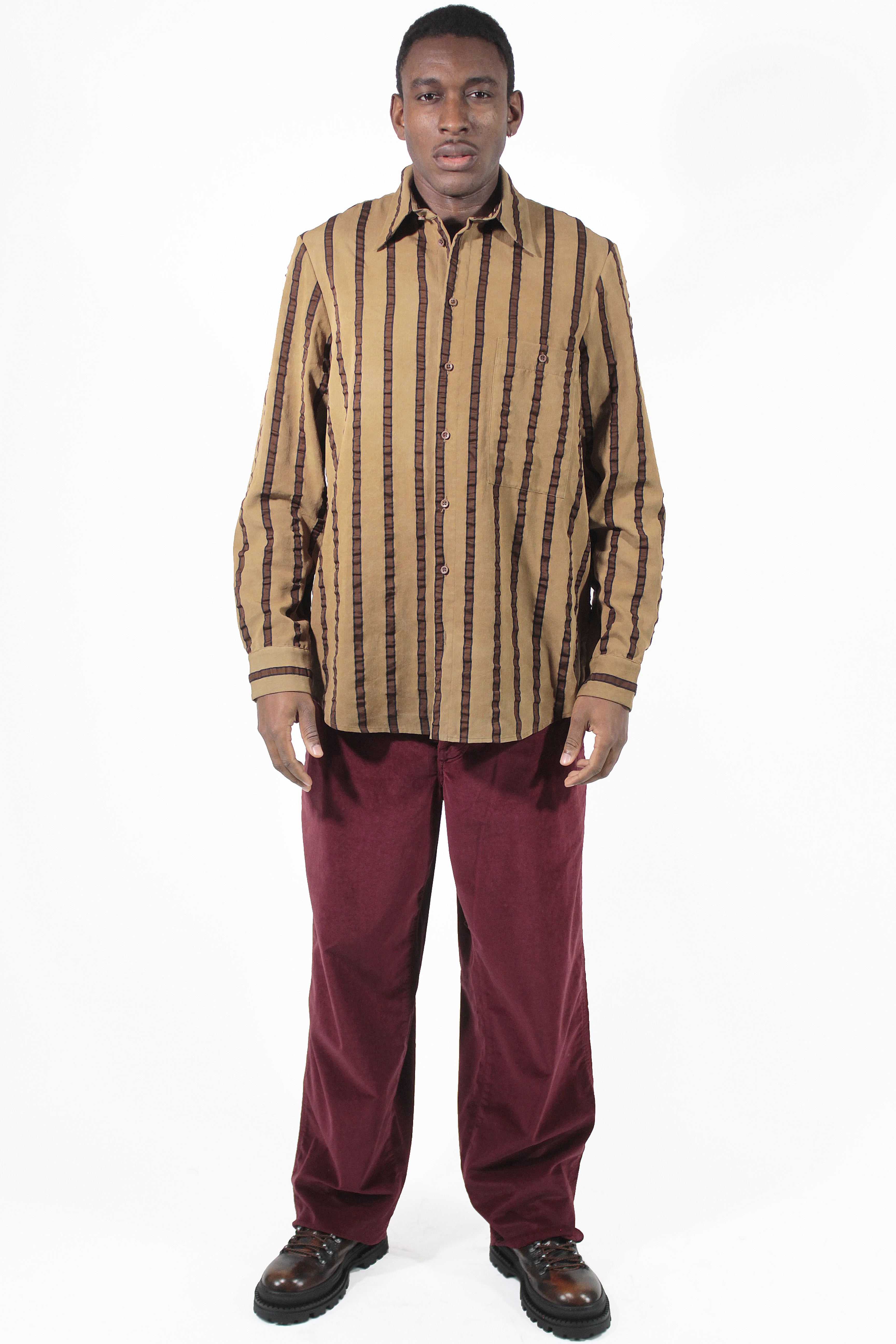 Uma Wang 衬衫 Tab Stripe Shirt