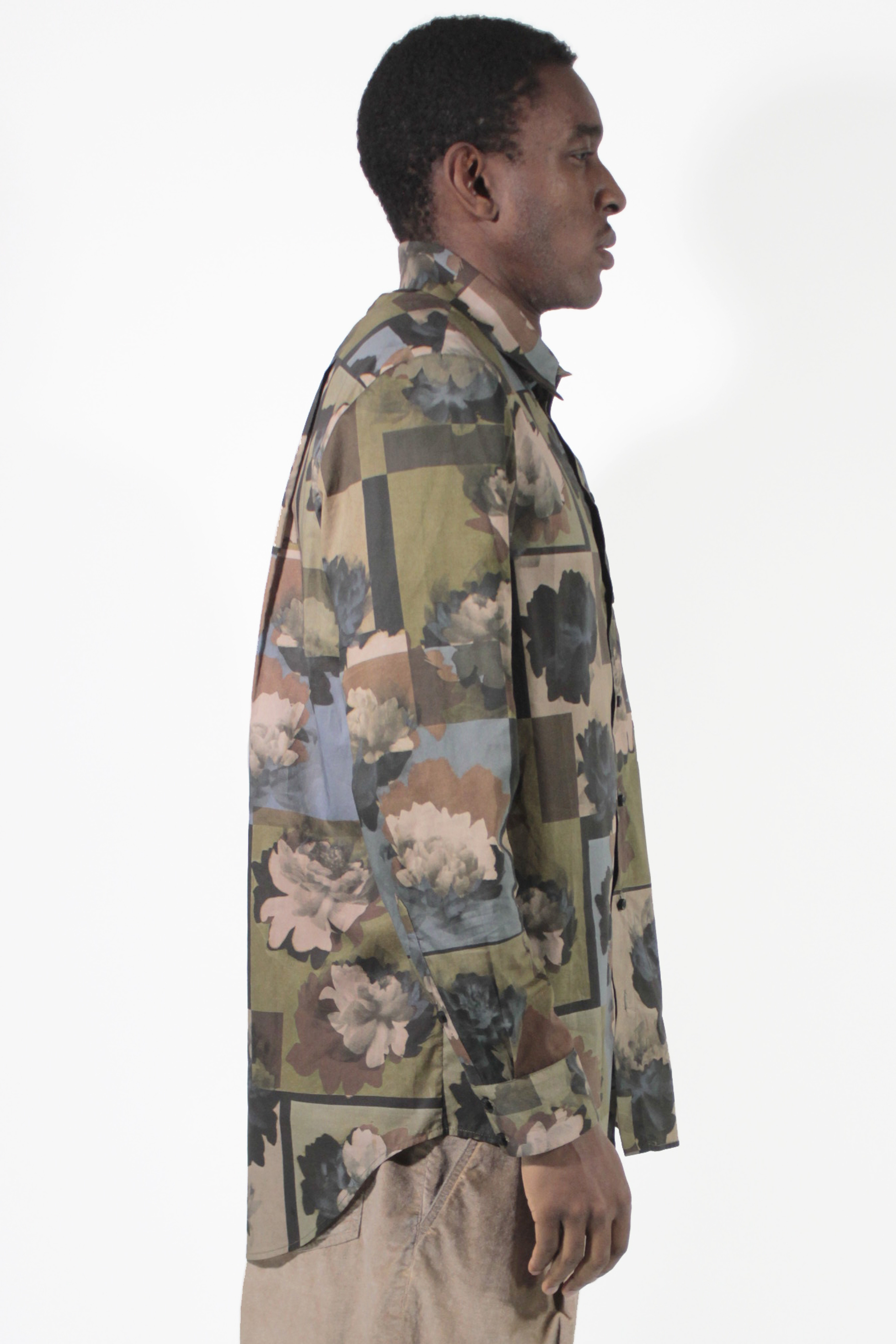 Uma Wang Hemden Tab Army Shirt