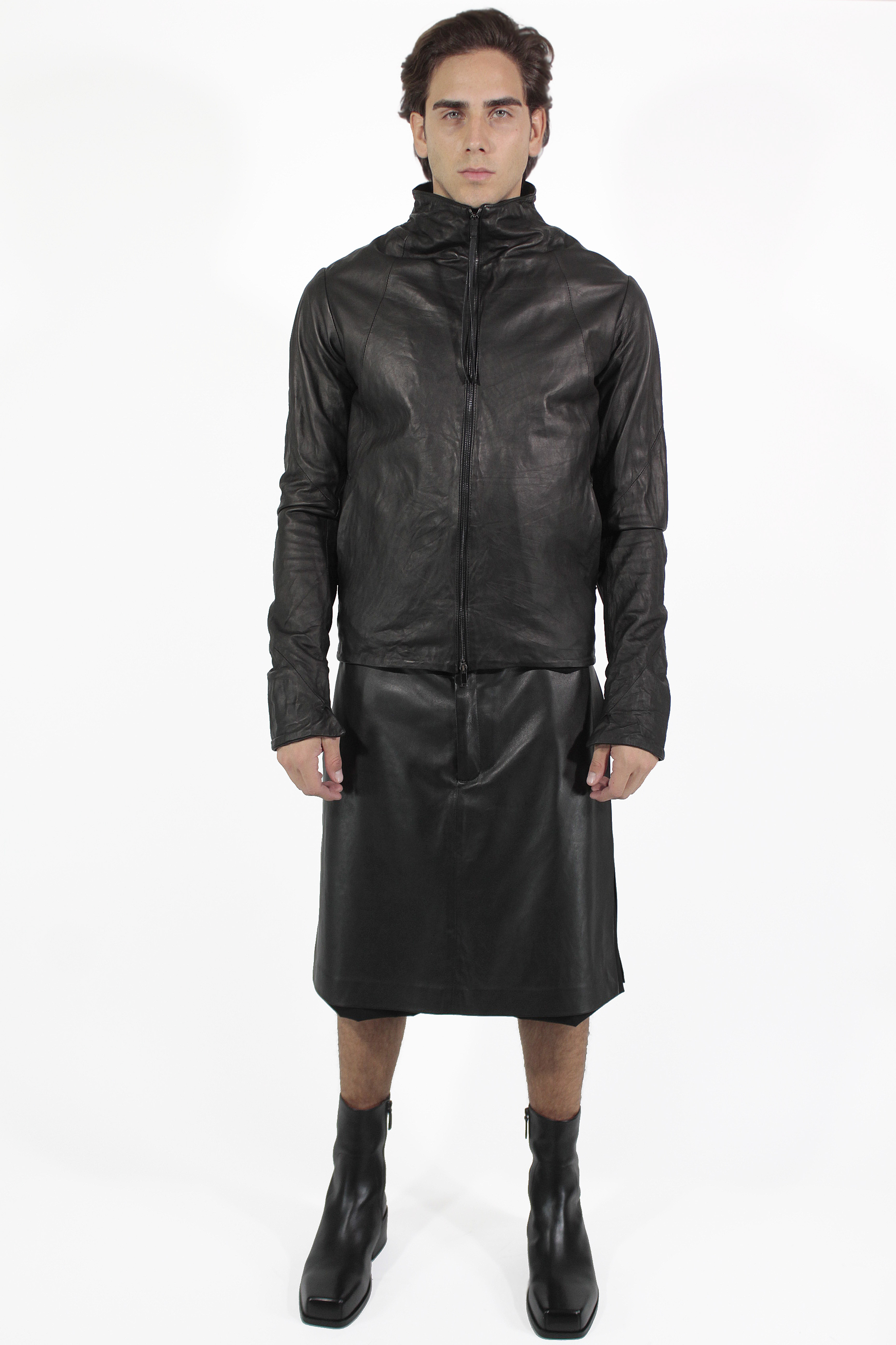 Giovanni Cavagna Chaquetas Leather Zip Jacket
