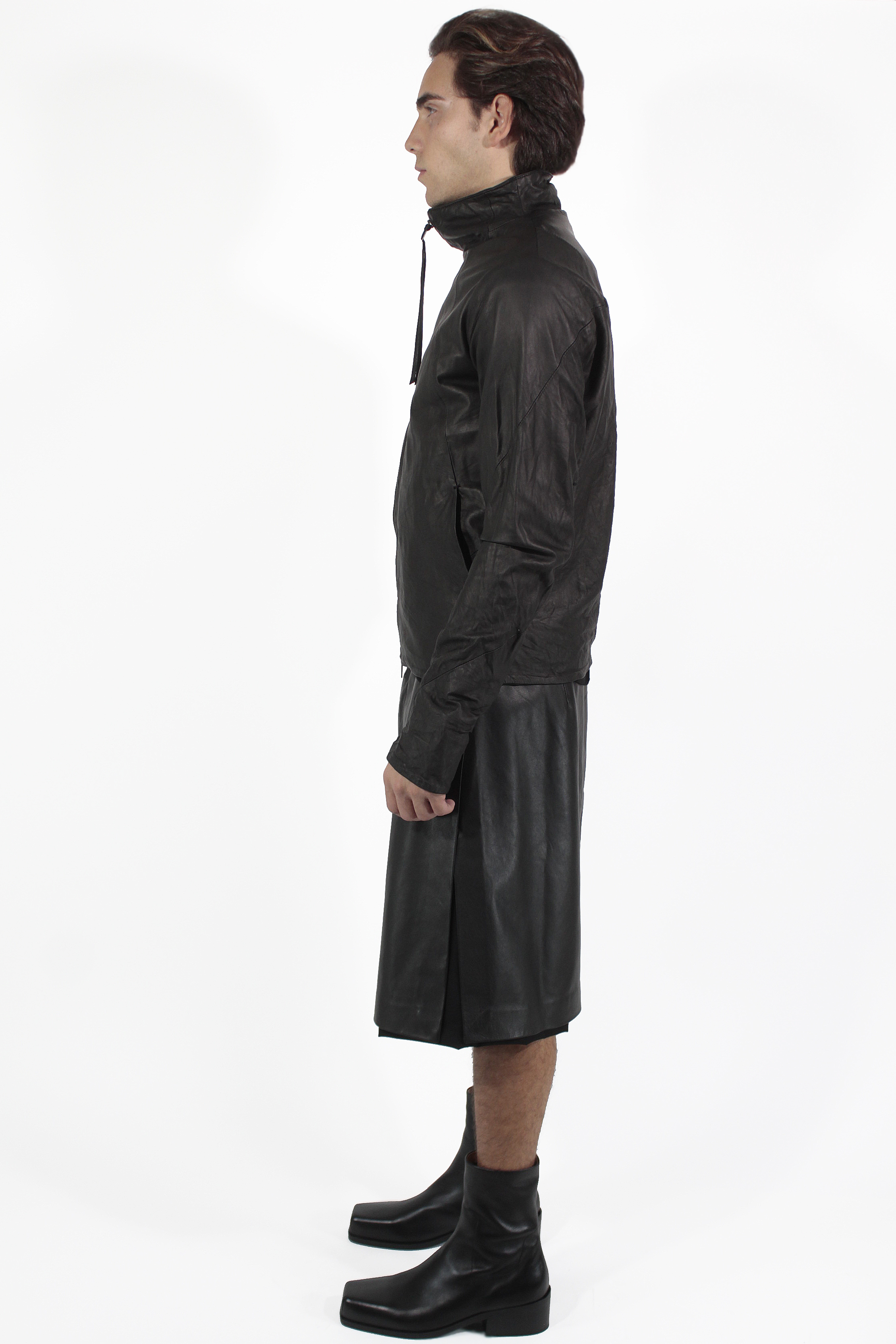 Giovanni Cavagna Giacche Leather Zip Jacket