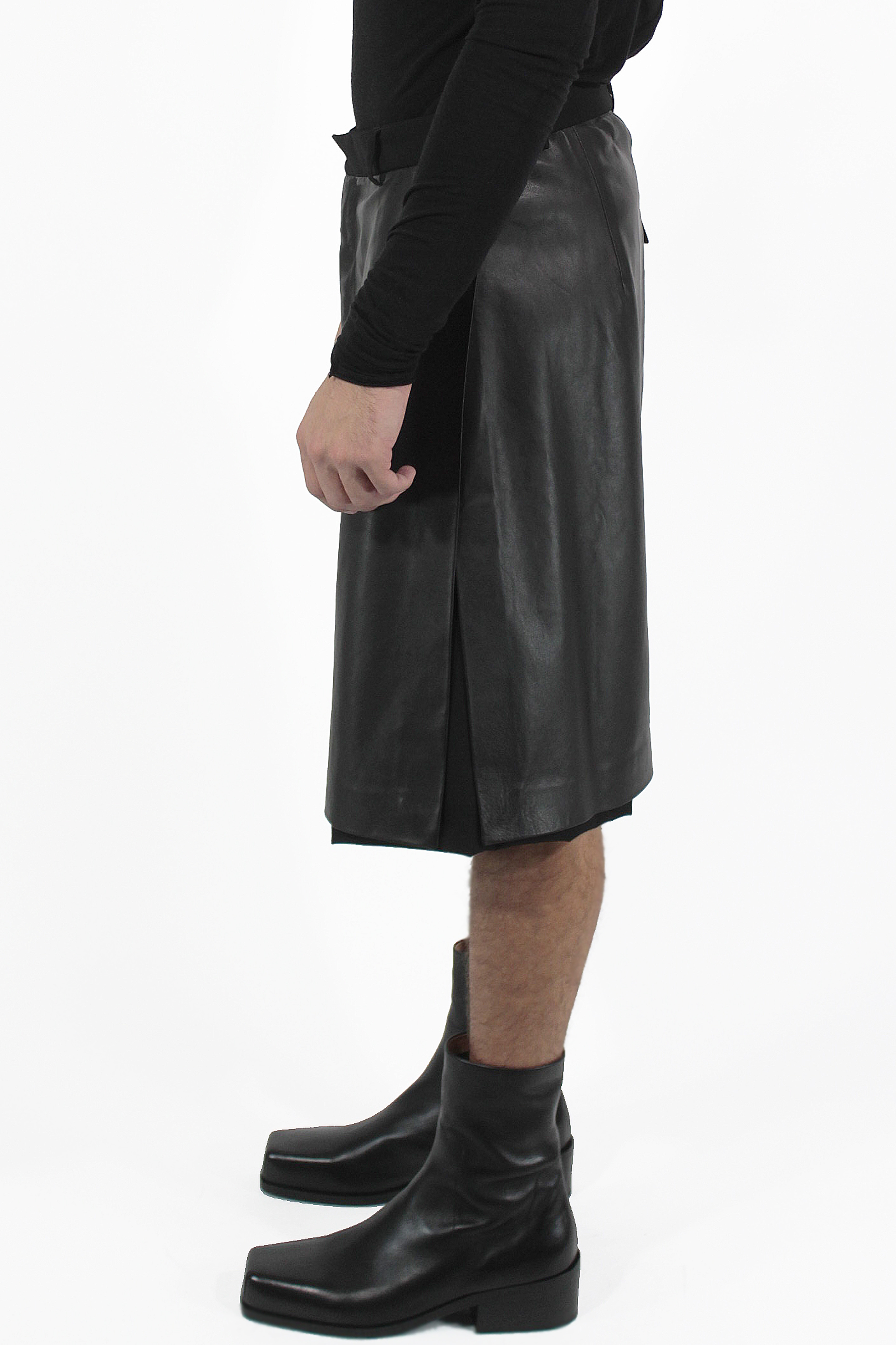 Giovanni Cavagna 바지 Skirt Leather Pants 2