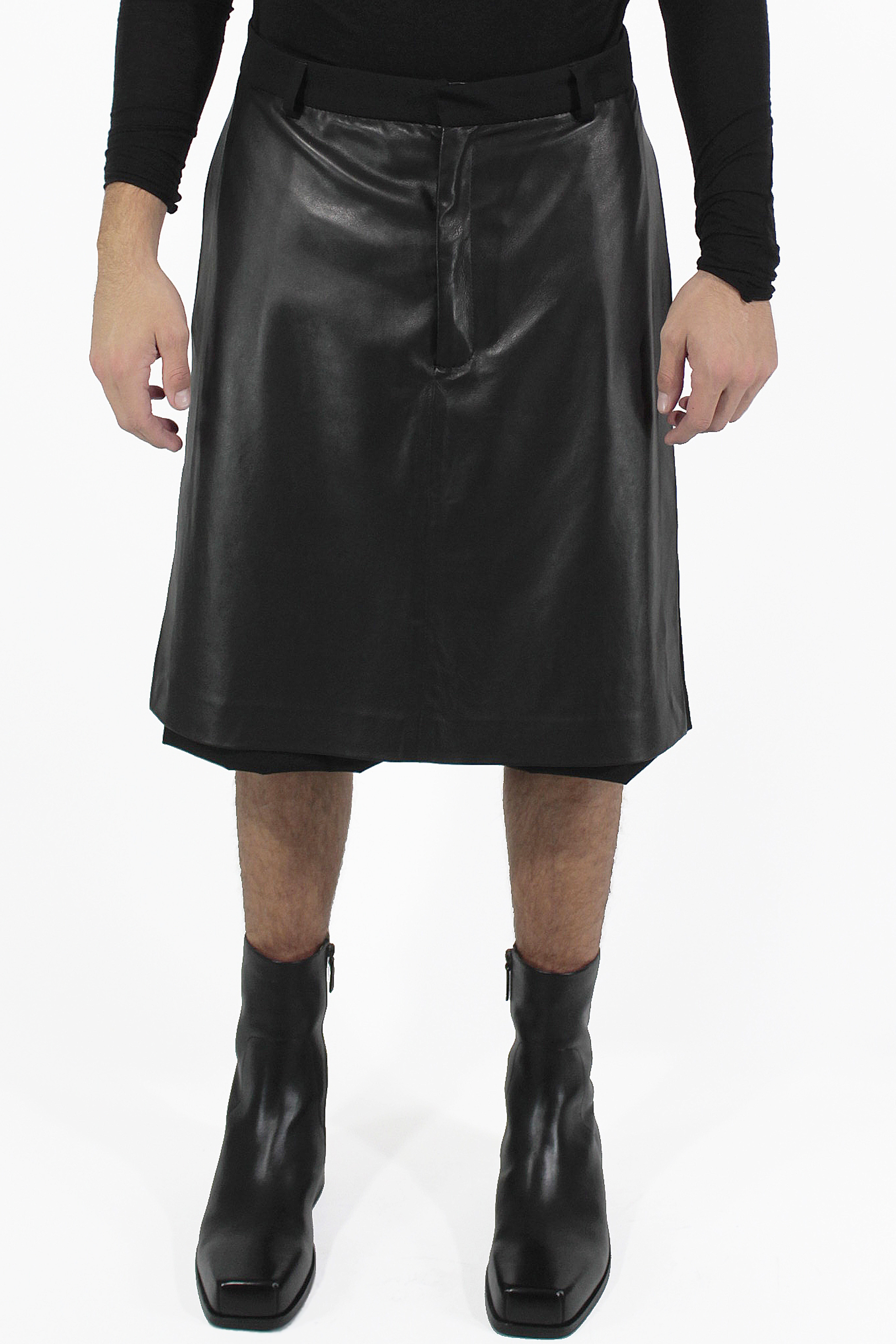 Giovanni Cavagna 바지 Skirt Leather Pants