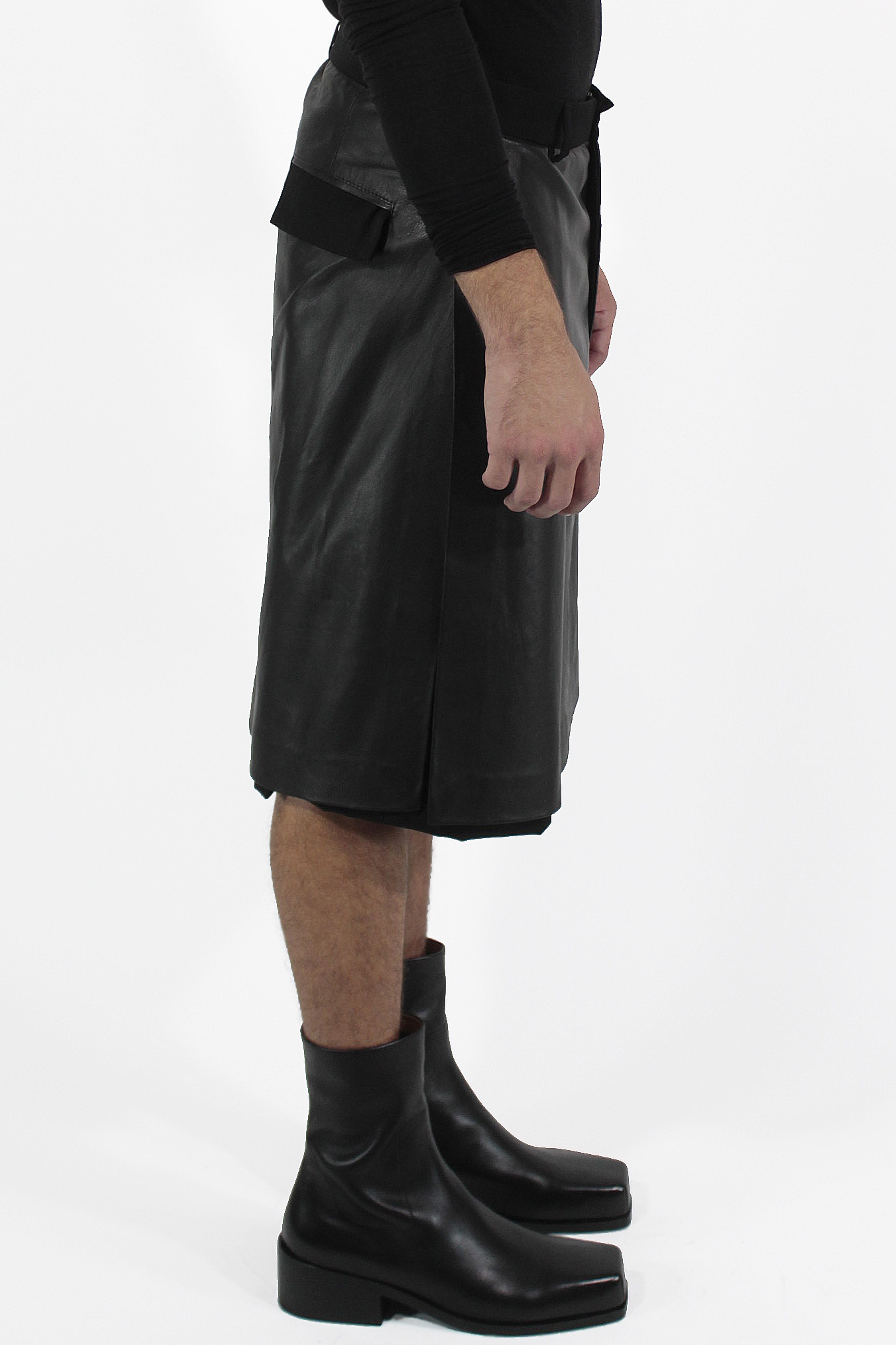 Giovanni Cavagna 바지 Skirt Leather Pants