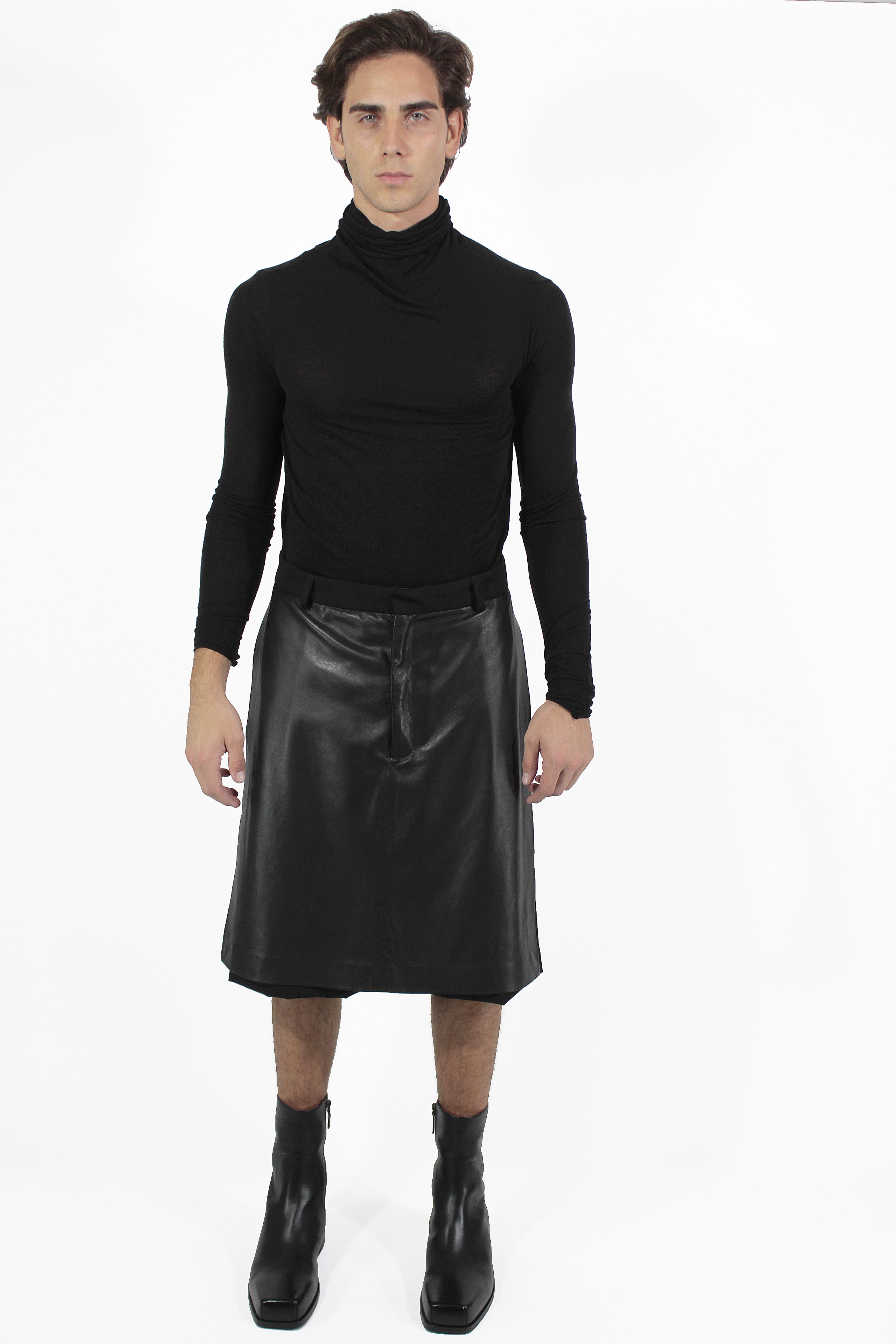 Giovanni Cavagna 바지 Skirt Leather Pants