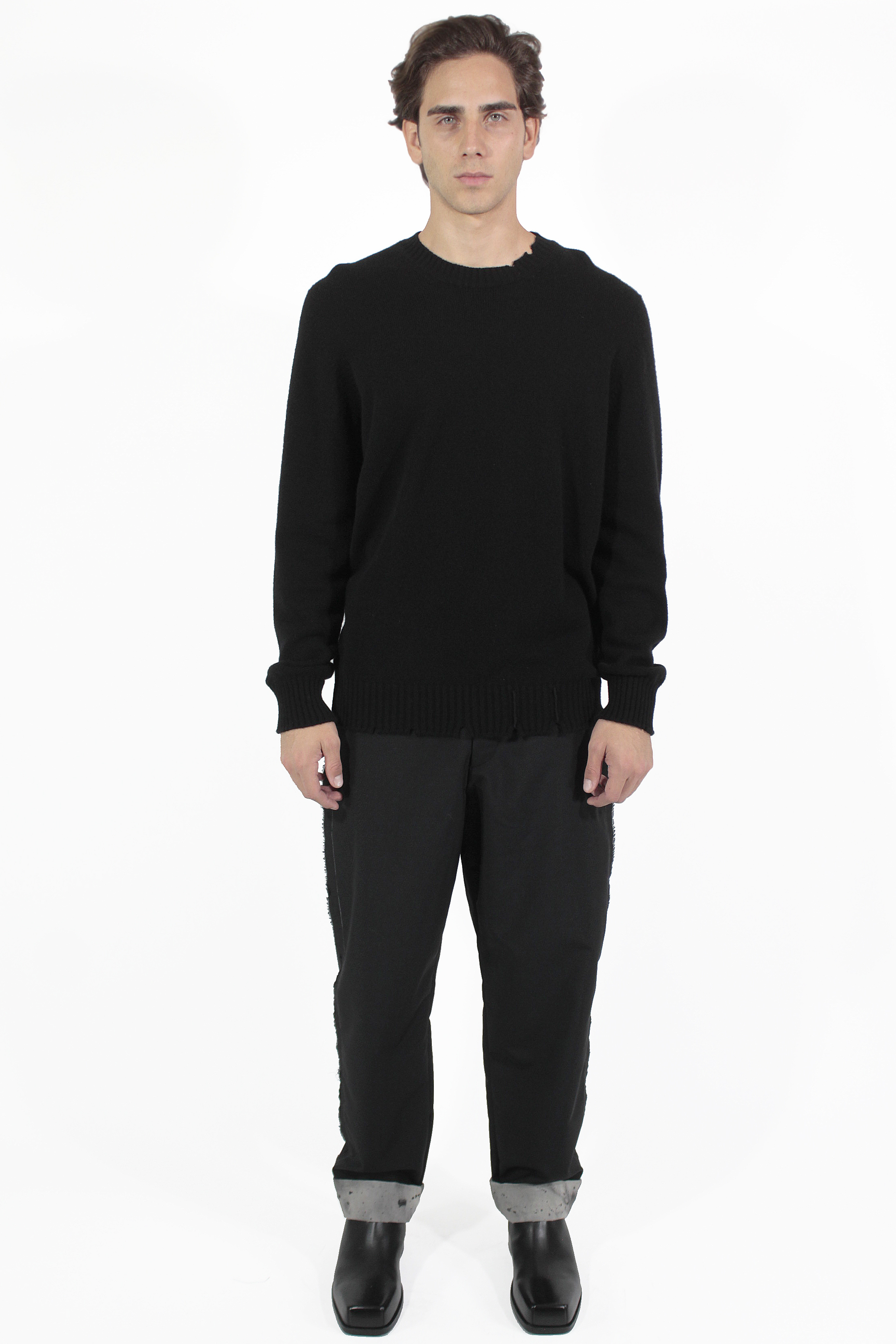 Giovanni Cavagna Maglie Round Knit Sweater