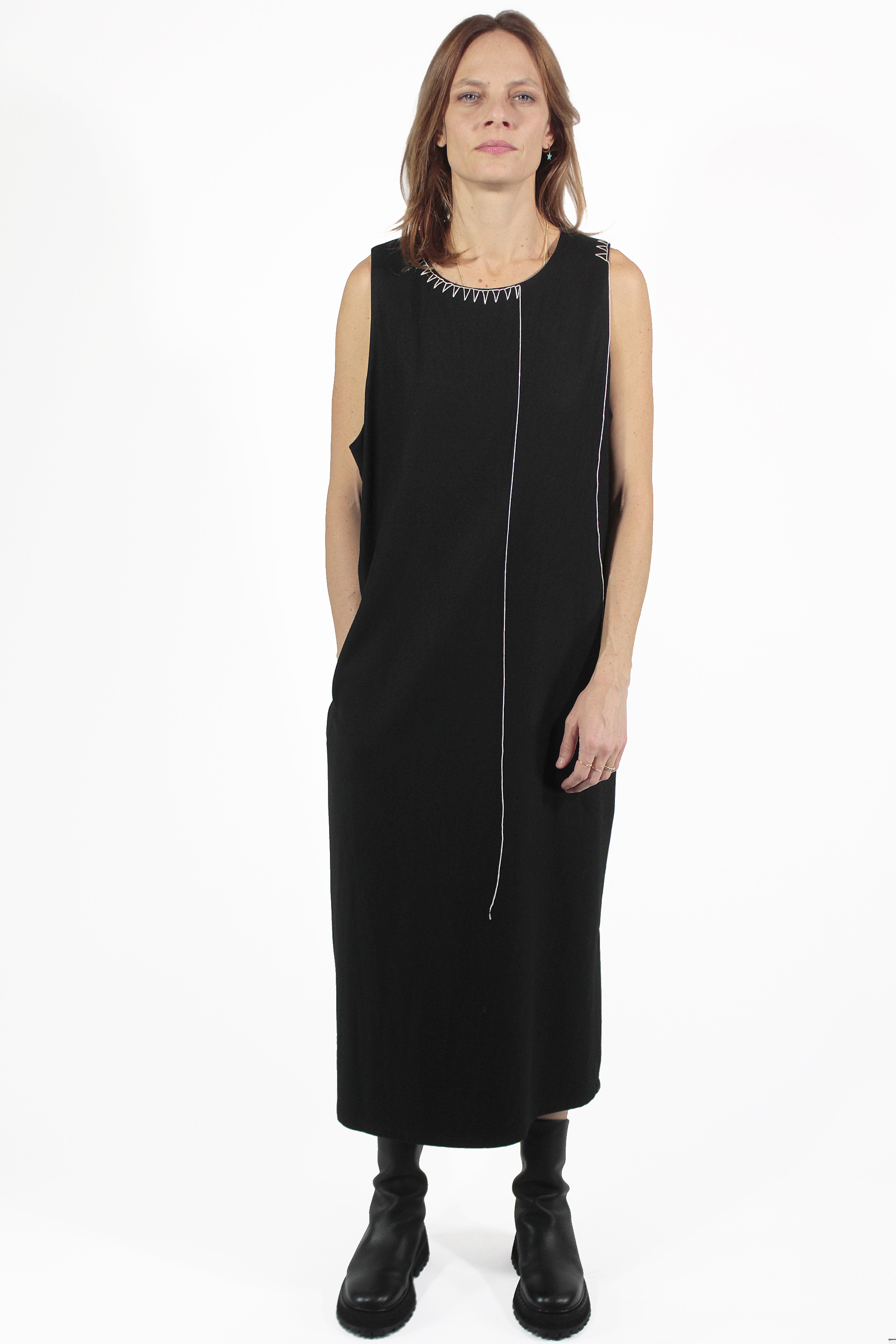 Yohji Yamamoto ROBE Basting Thread Dress