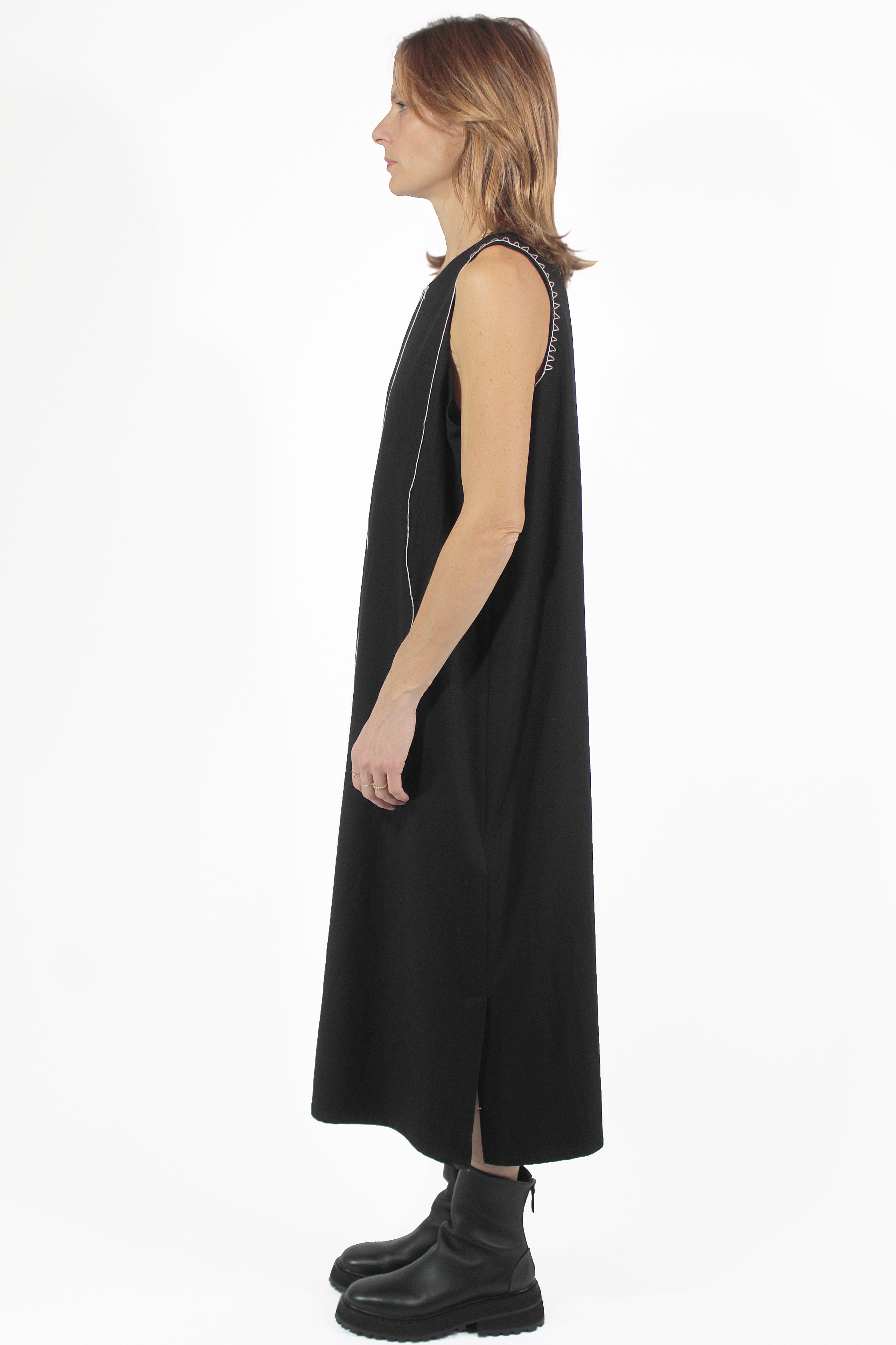 Yohji Yamamoto VESTIDOS Basting Thread Dress