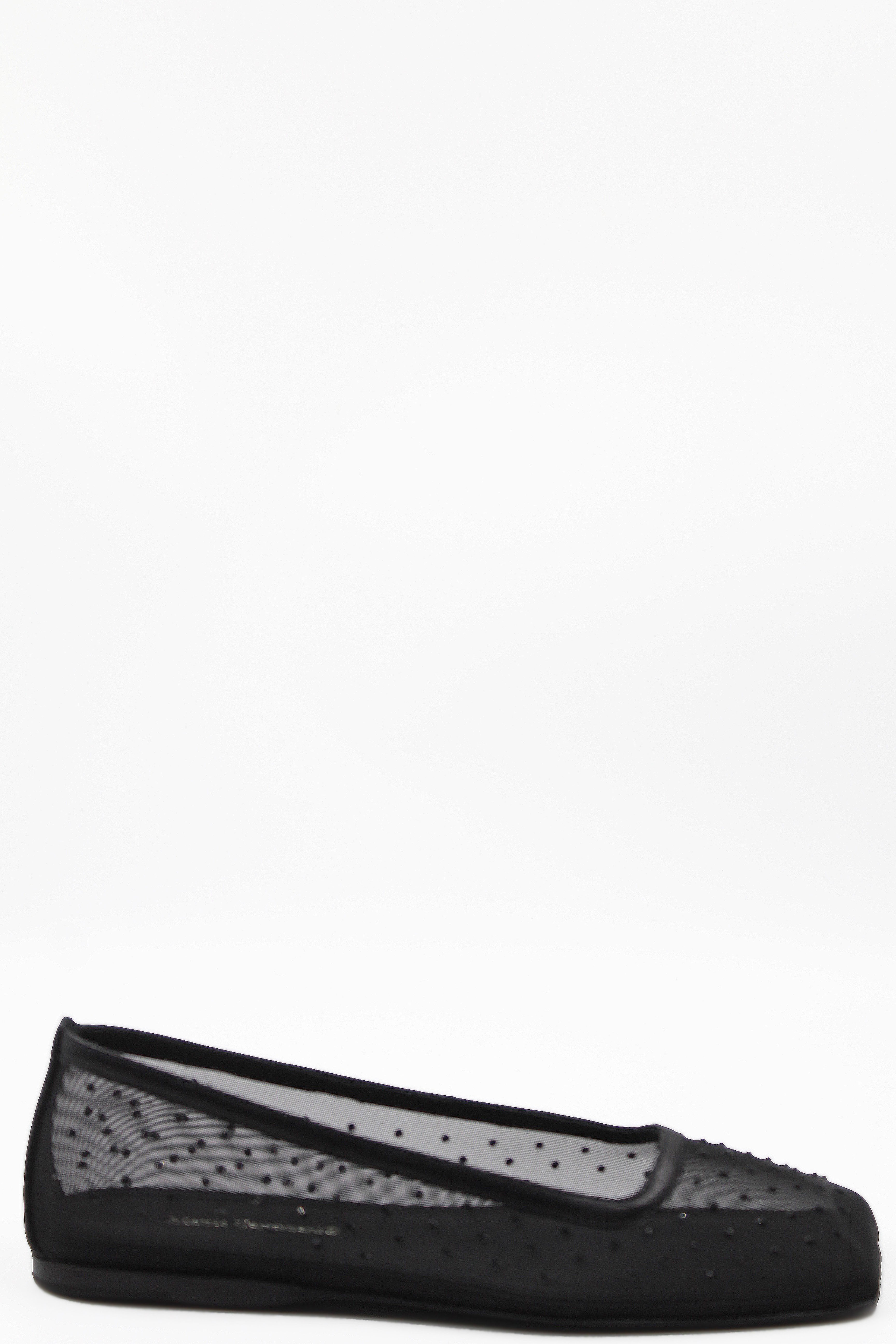 Mattia Capezzani 네크 라인이있는 신발 Net and Stone Ballerina