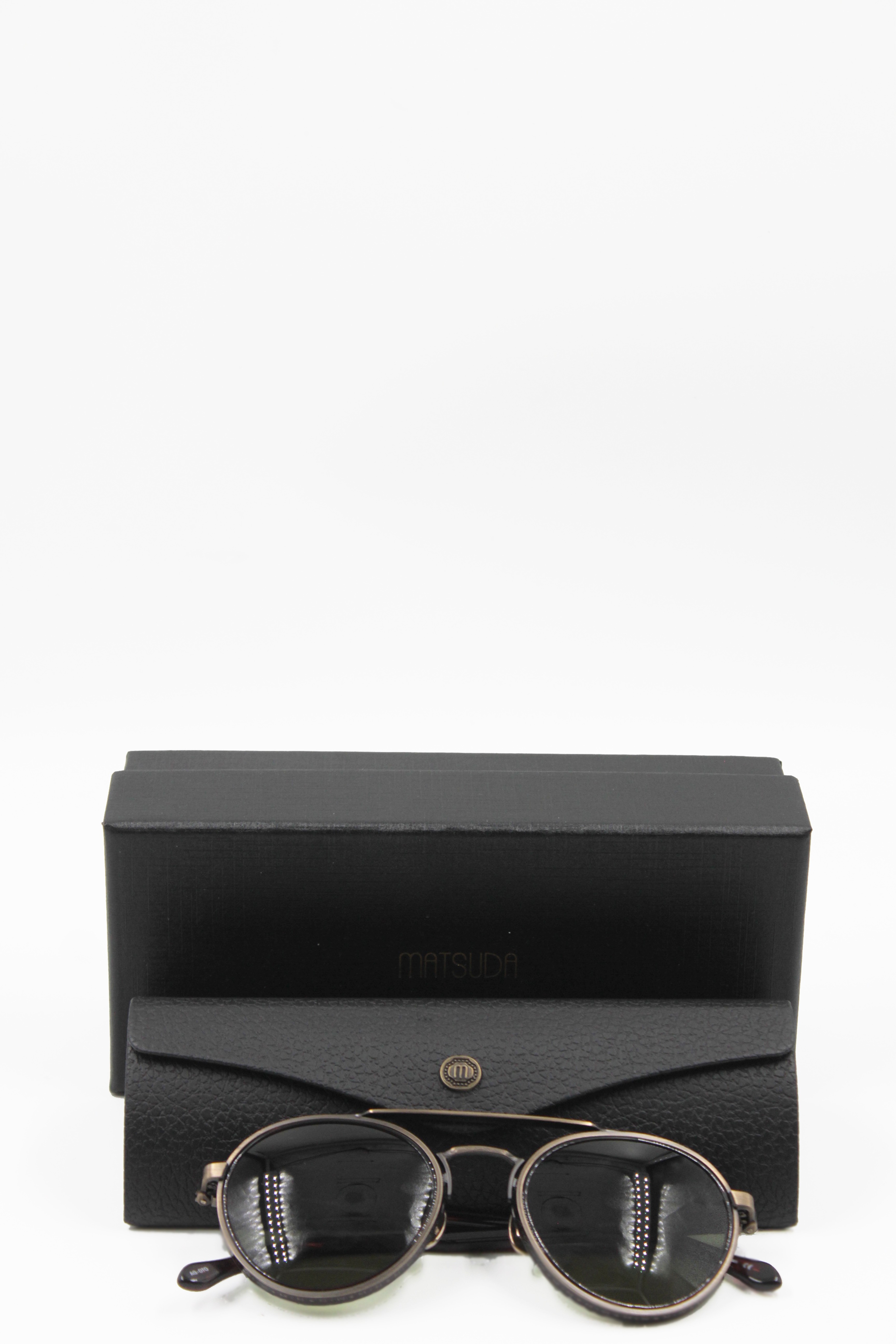 Matsuda Eyewear Sunglasses Almost B Aviator Sunglasses