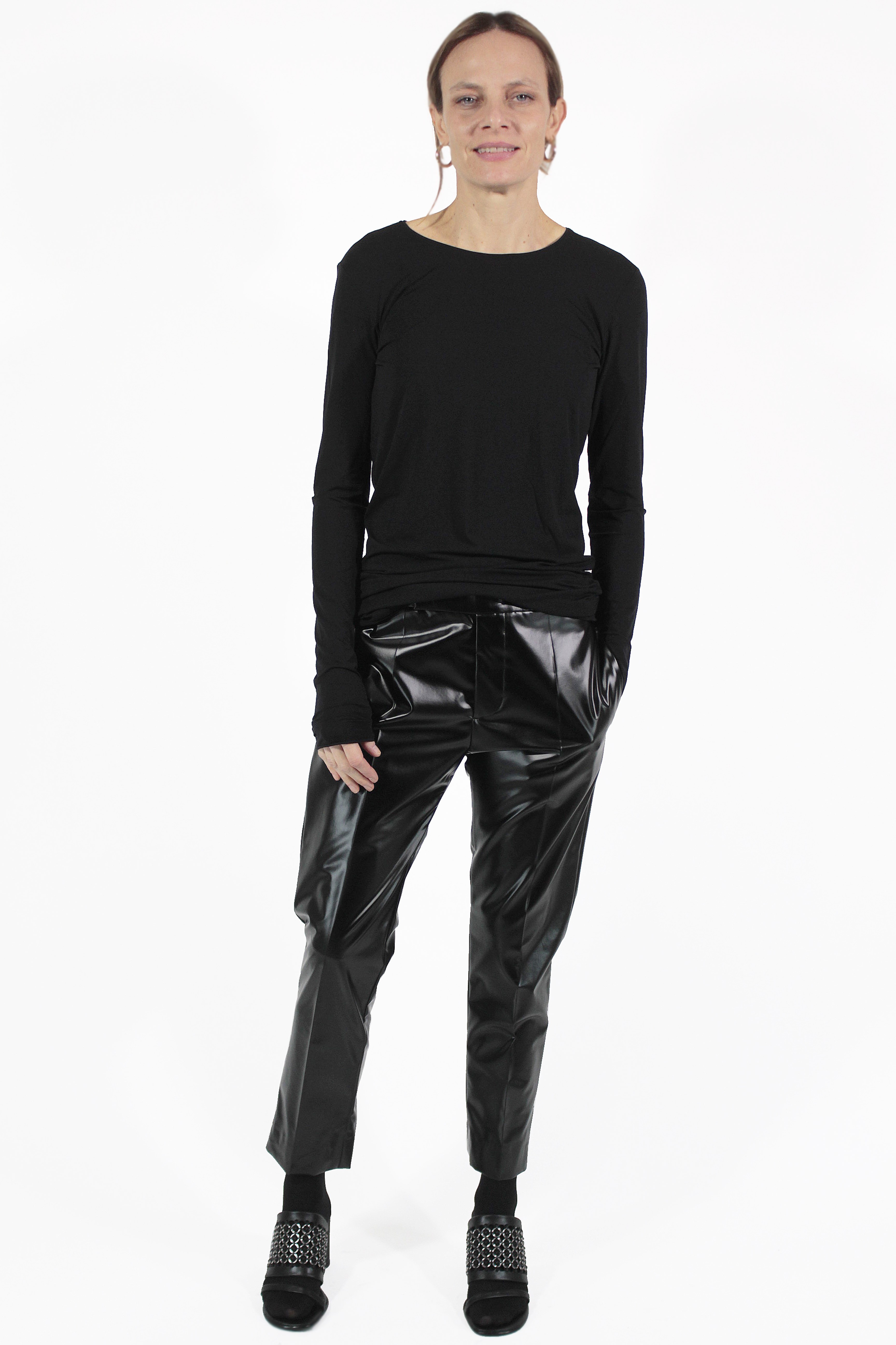 Sapio PANTALONS Coated Gauze Pants