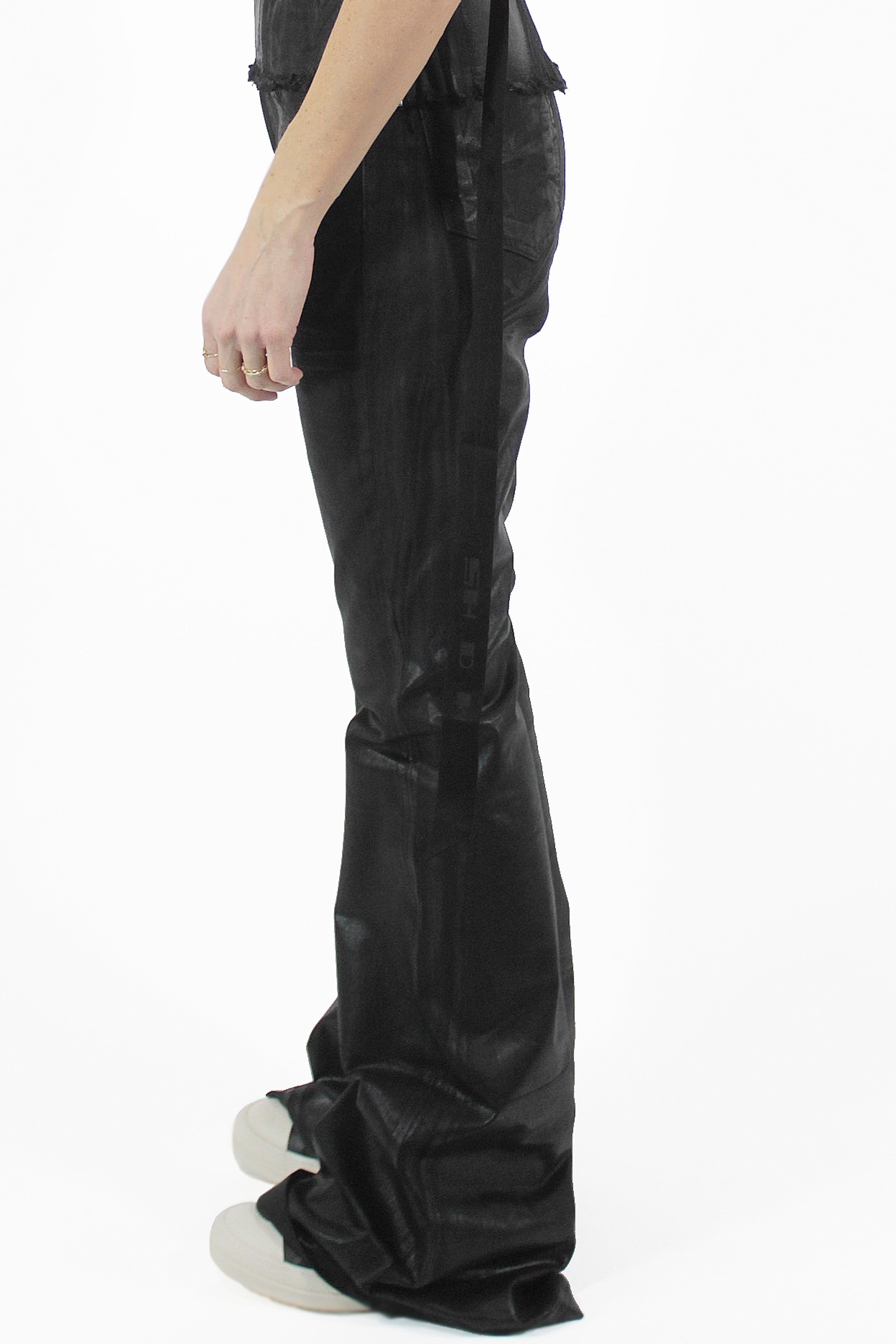 Rick Owens TROUSERS Bolan Coated Bootcut 2