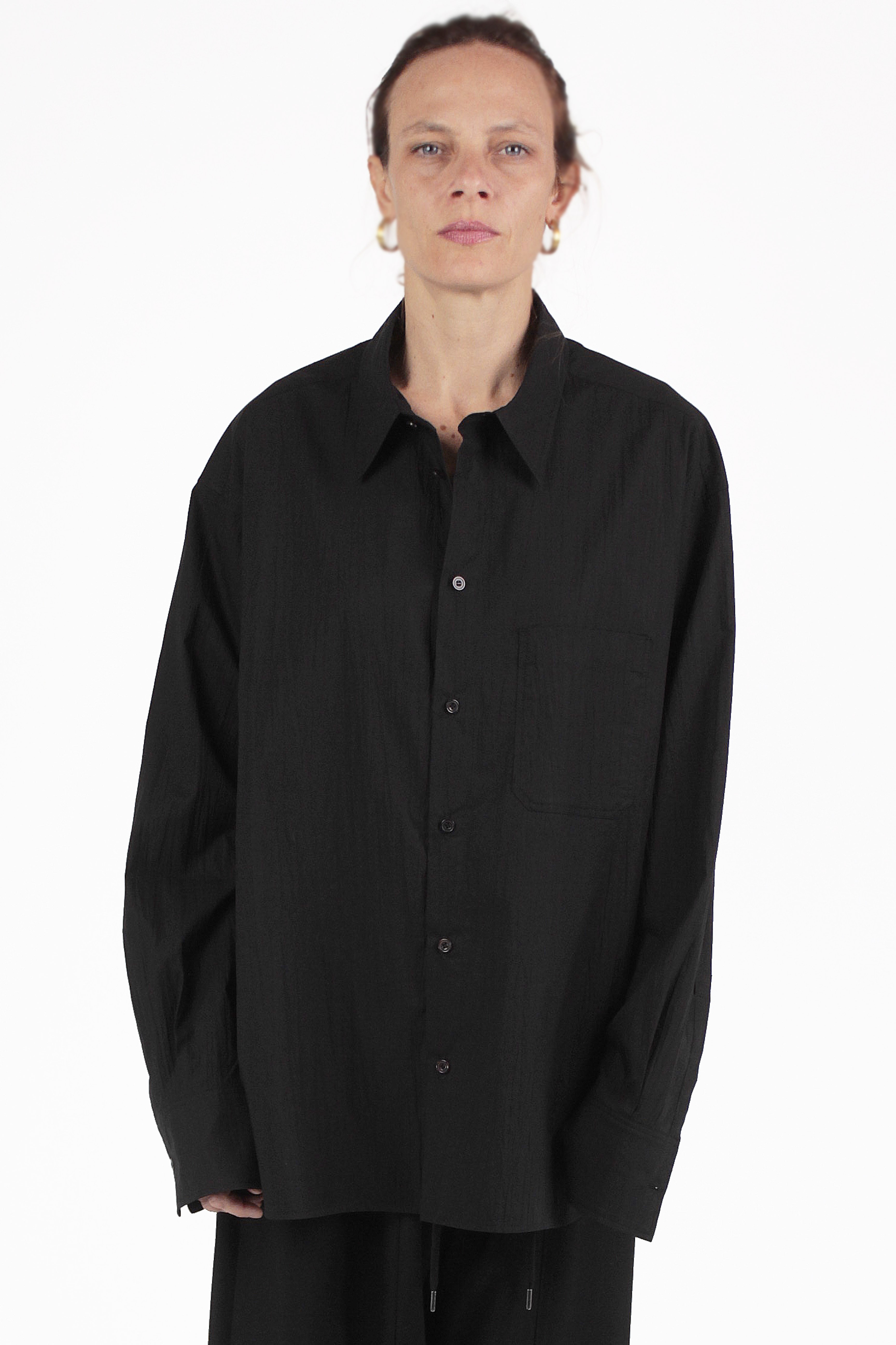 Yohji Yamamoto シャツ Crumpled BN-shirt