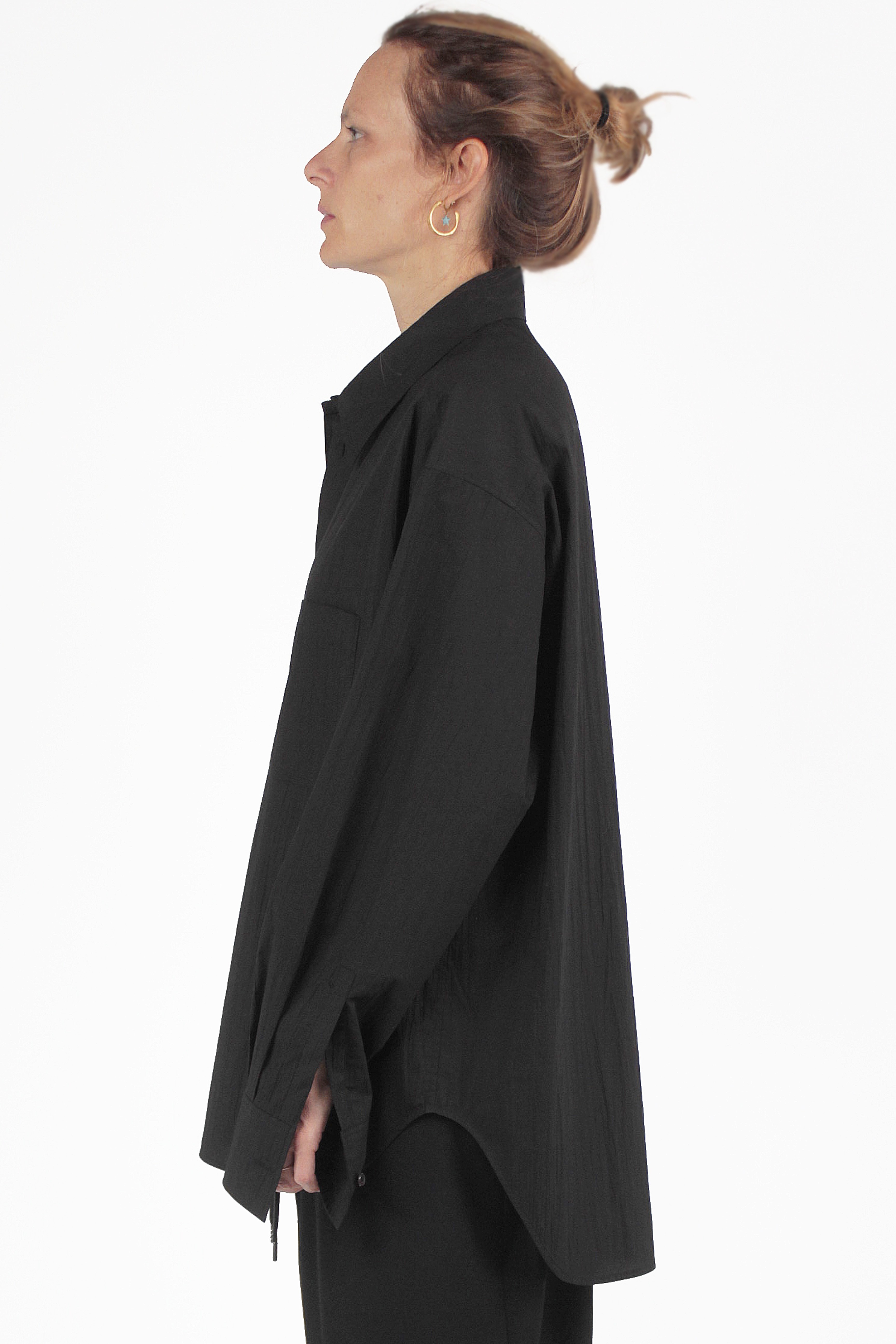 Yohji Yamamoto CAMICIE Crumpled BN-shirt