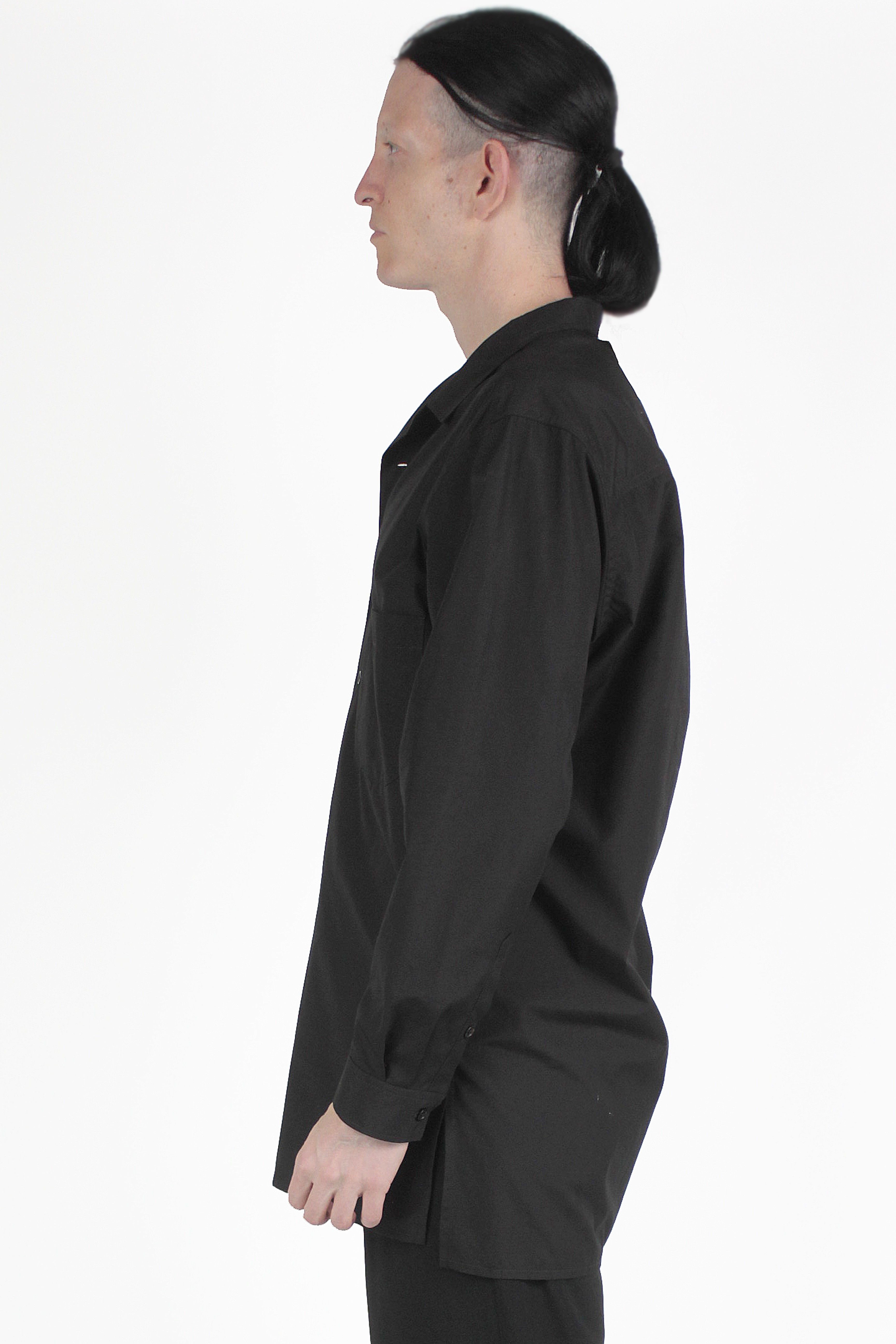 Yohji Yamamoto Hemden Open Collar Shirt