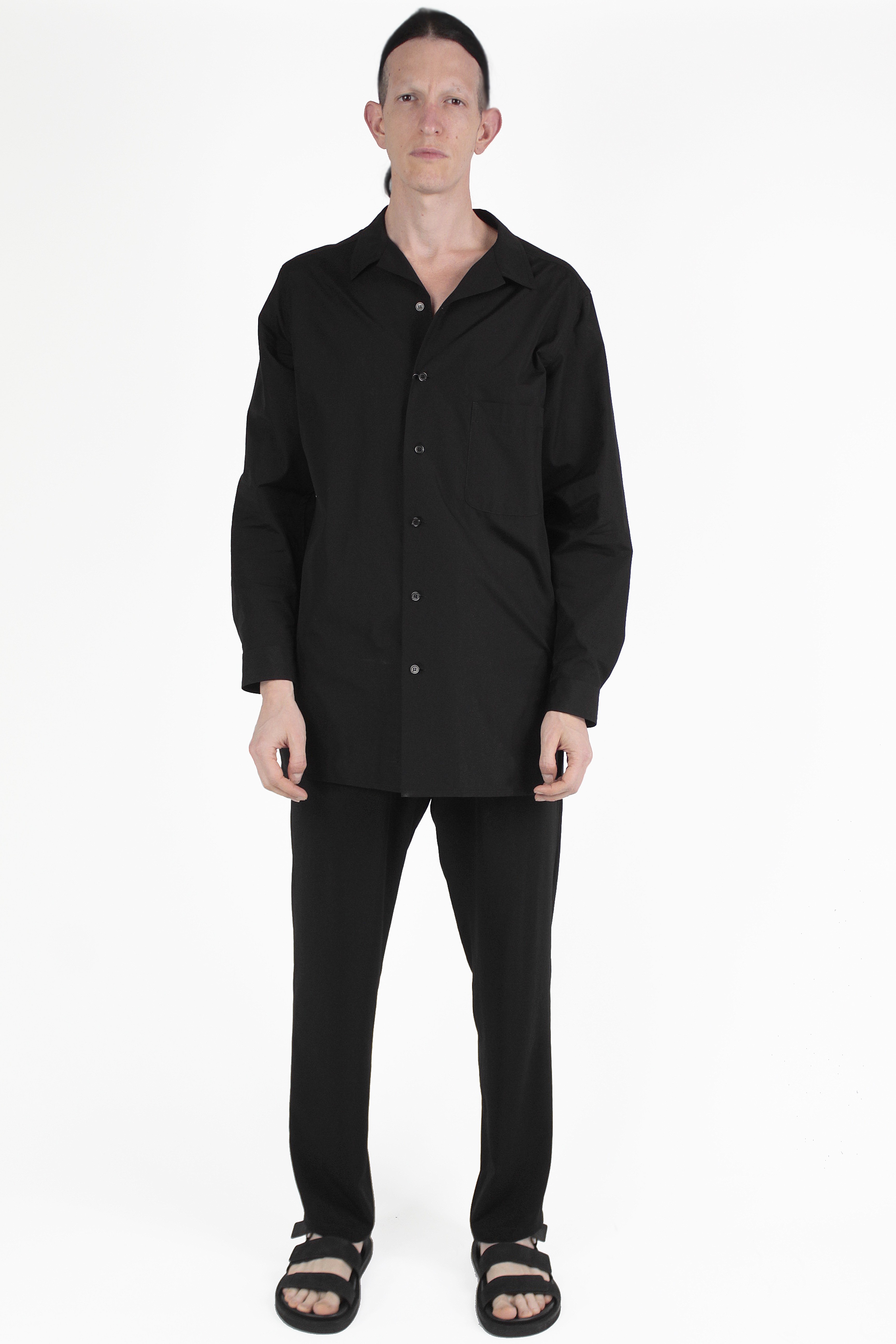 Yohji Yamamoto Chemises Open Collar Shirt