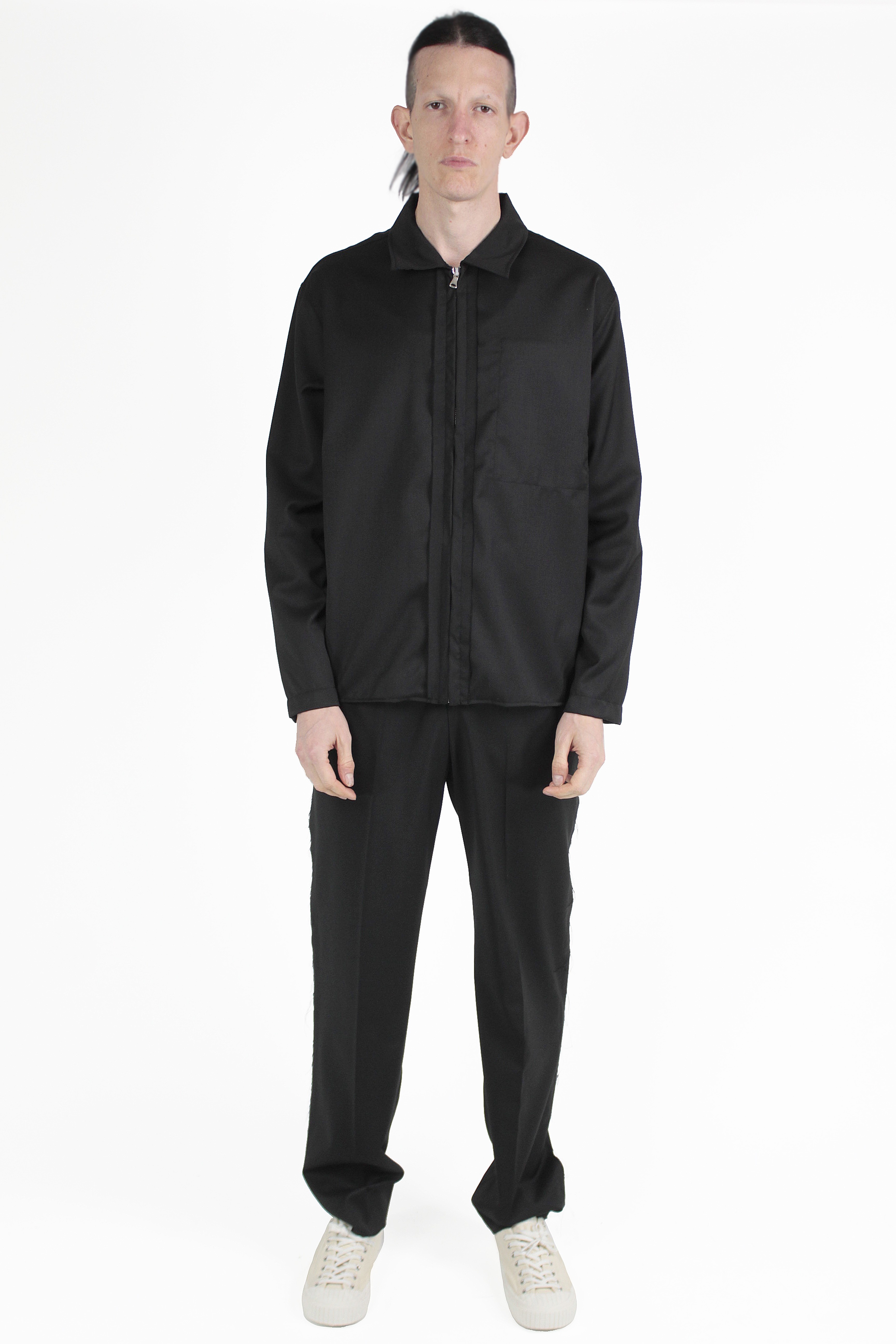 PAURA Camisas Shin Zip Overshirt